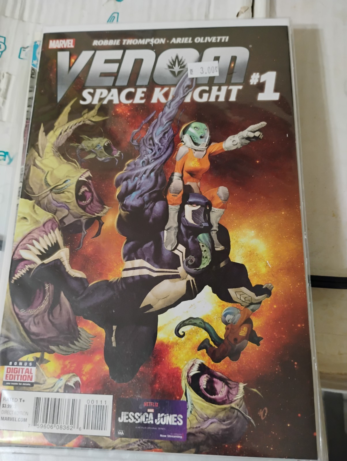 VENOM spaceknight # 1 2016 marvel flash thompson guardians