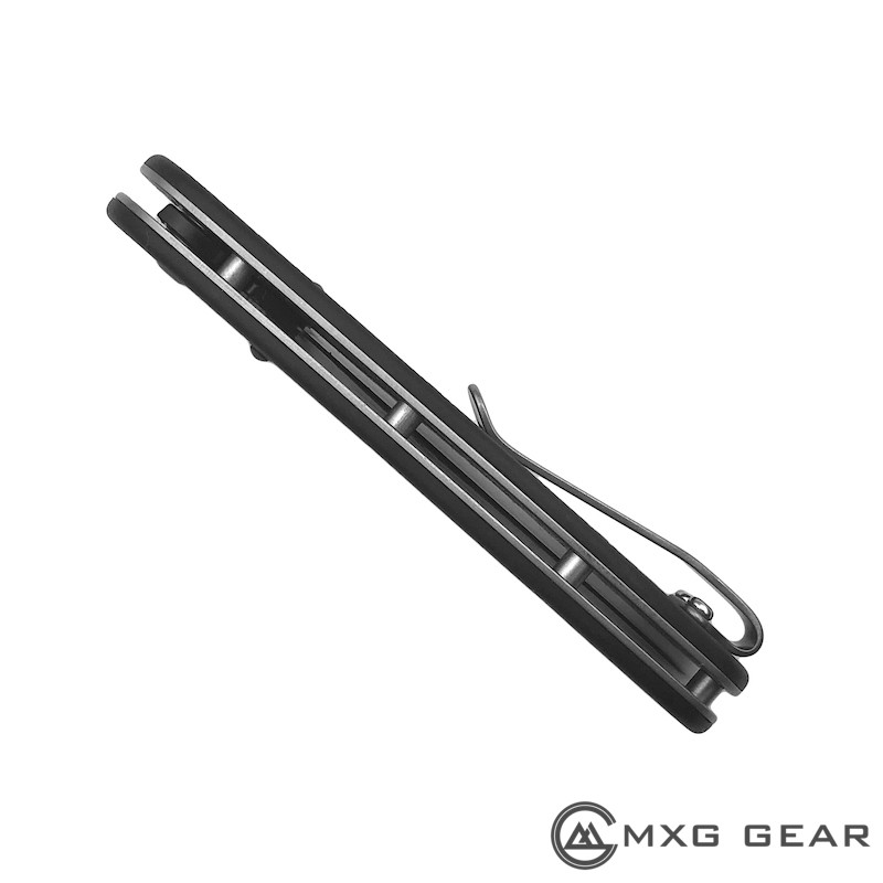 (Black Color) Titanium Deep Carry Pocket Clip Made for Ontario RAT II Knife