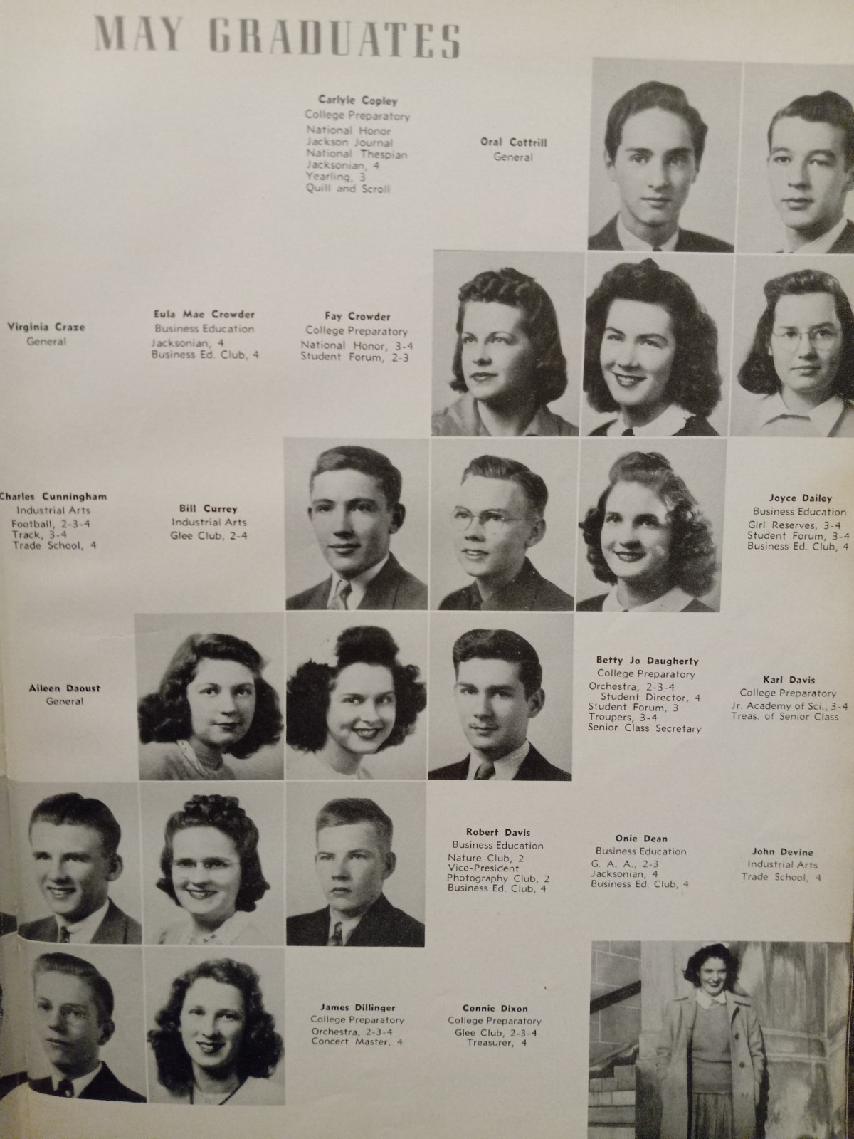 VOLUME 2 Stonewall Jackson High School 1942 Yearbook Charleston West Virginia