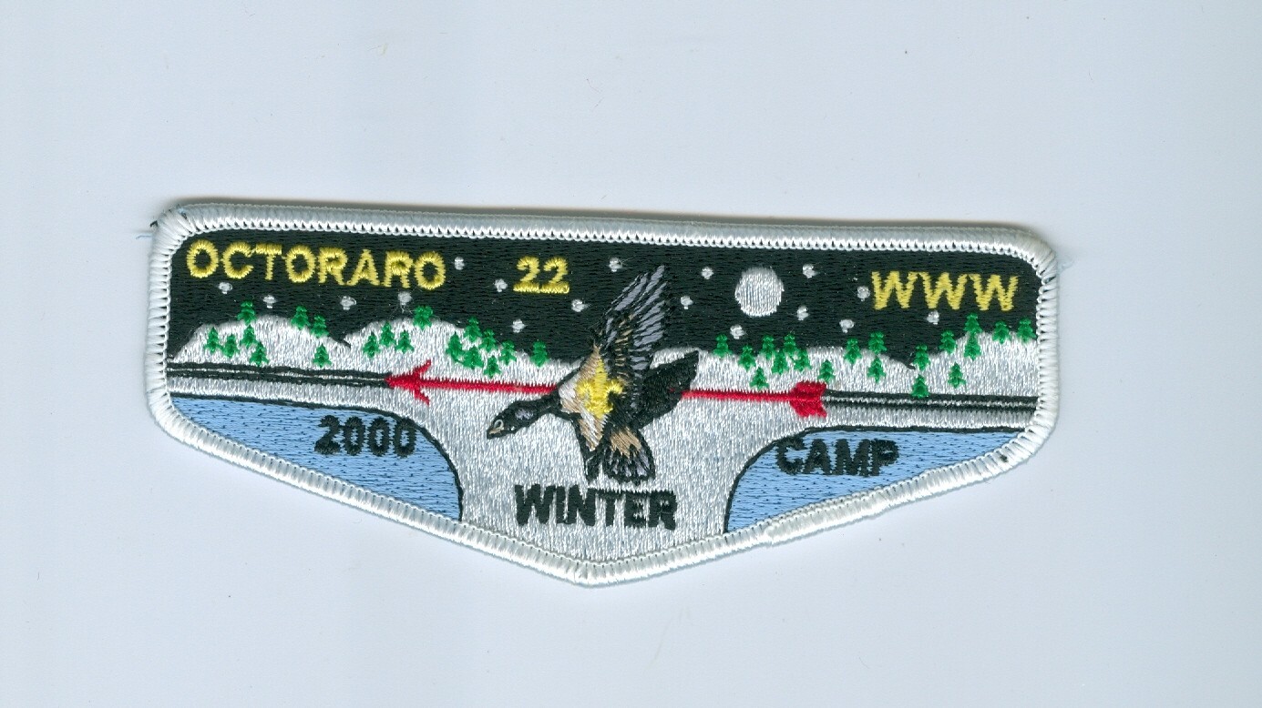 OA Lodge 22 Octoraro 2000 Winter Camp flap jp