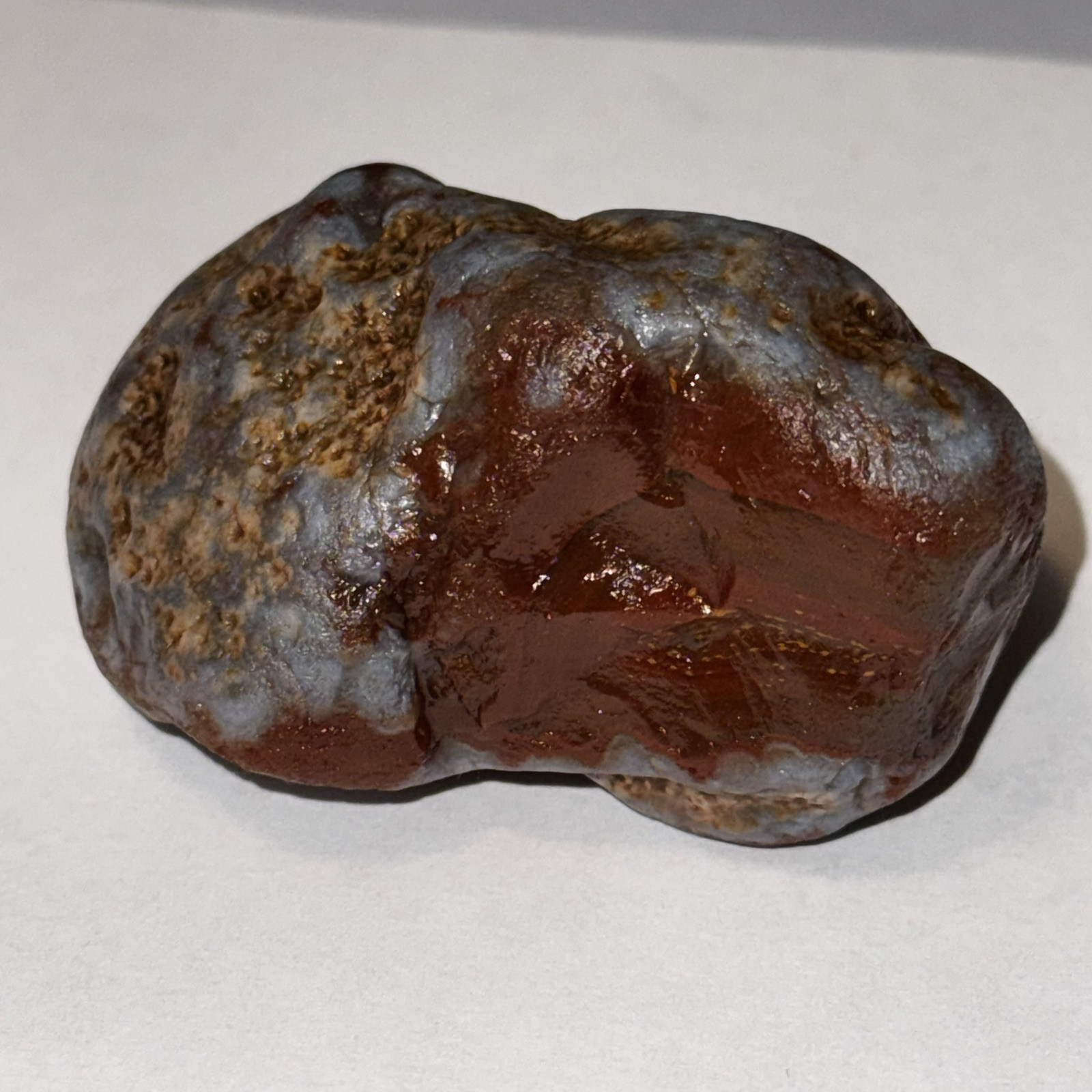 4.4 oz Lake Superior Agate Gnarly Blue And Red