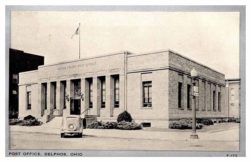 Postcard BUILDING SCENE Delphos Ohio OH j/27 AR7221