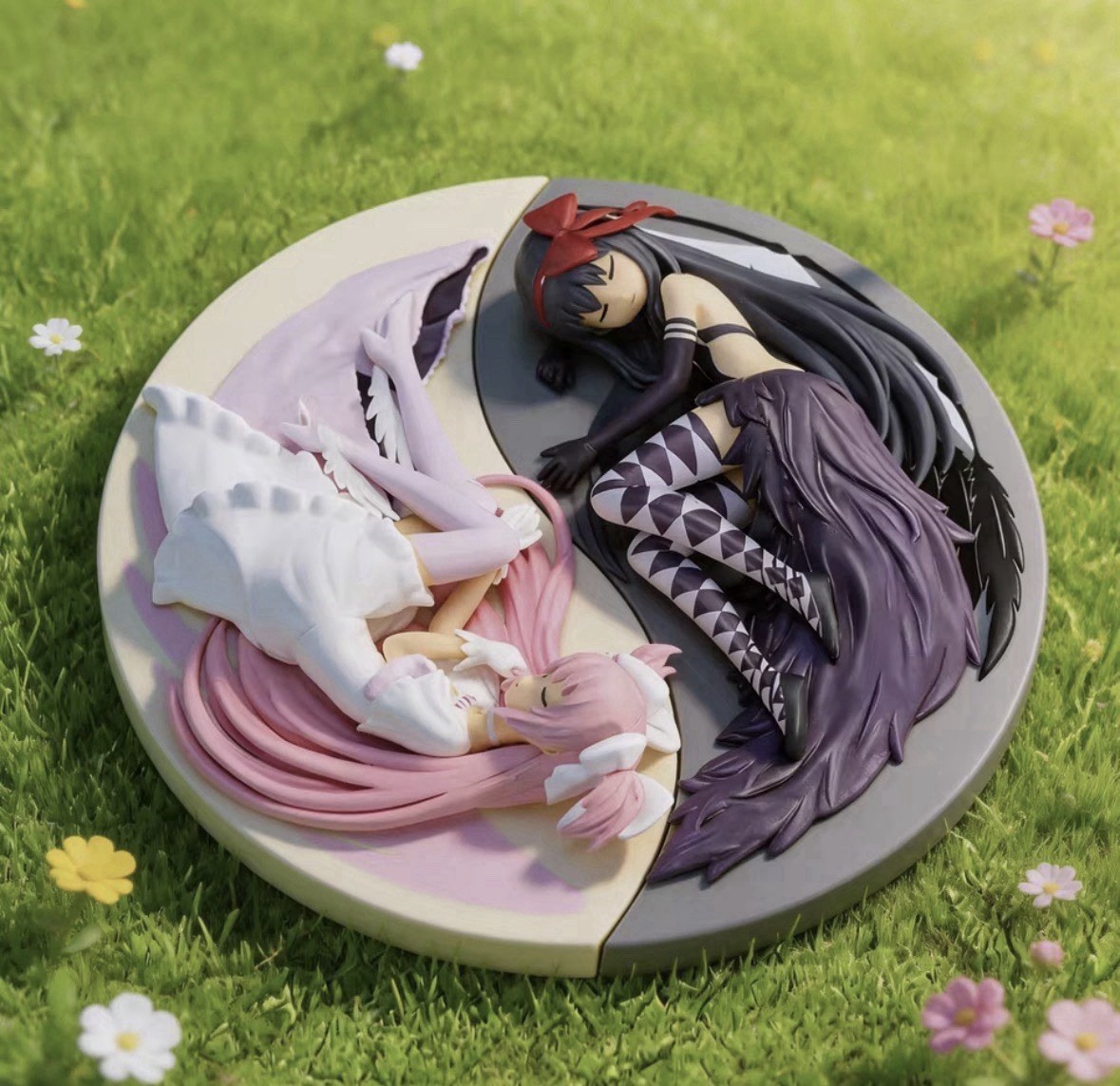 Madoka Kaname & Homura Akemi Yin-Yang PVC Figure Puella Magi Madoka Magica