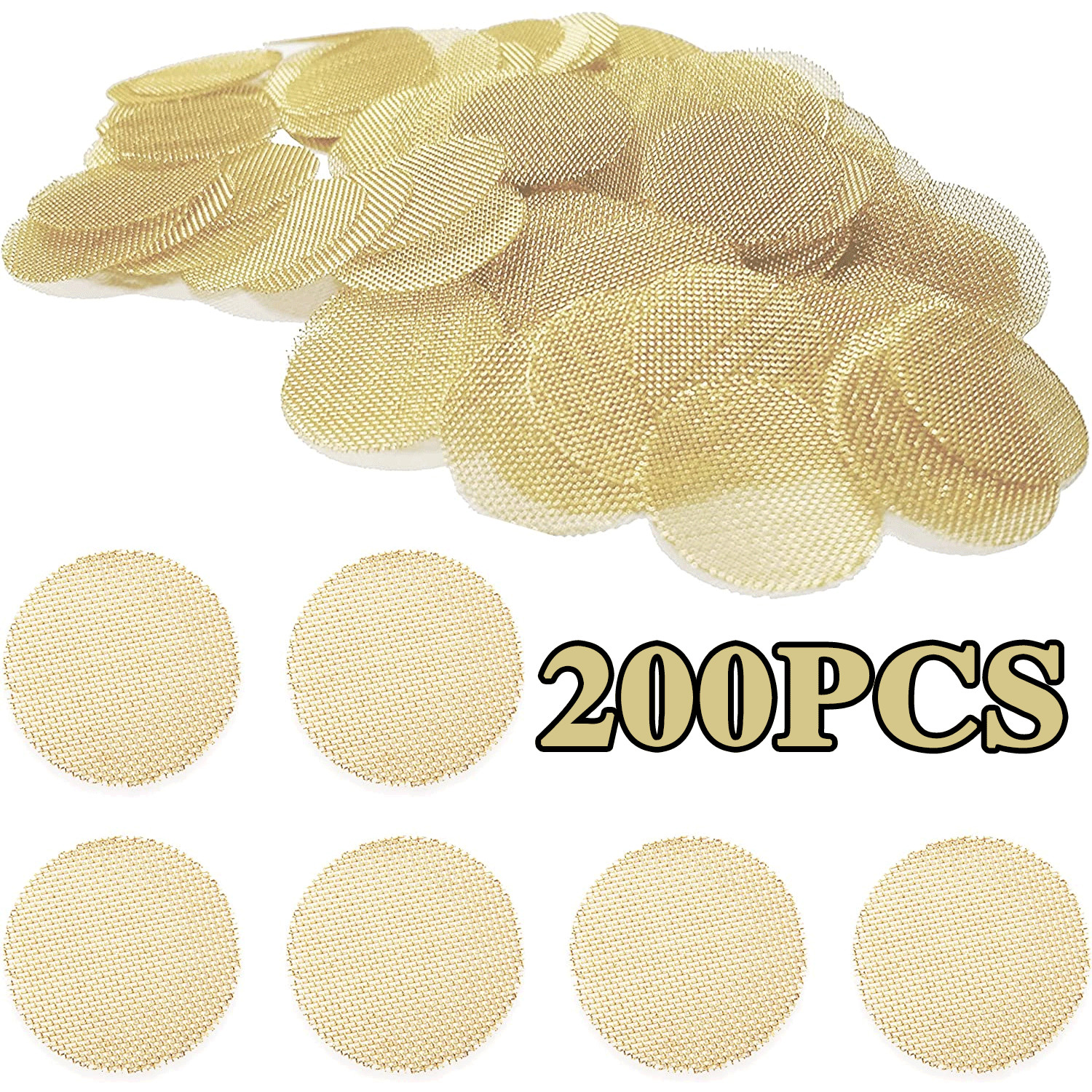 3 4 Inch Heavy Duty High Quality Round Brass Pipe Screen Filter Gold 200 Pack
