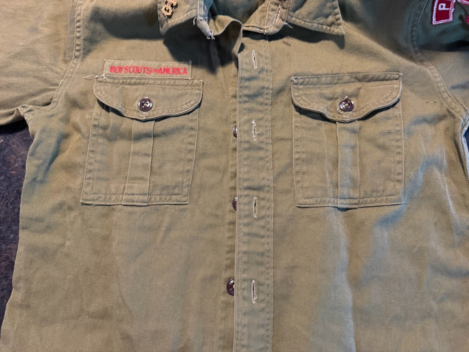 Vintage 1950’s Boy Scouts of America BSA Sanforized Uniform Shirt Troop 670