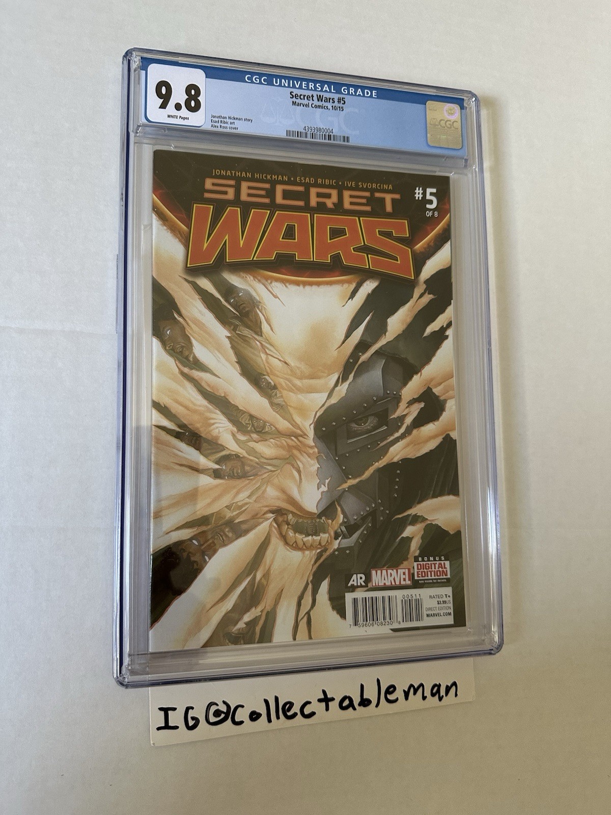 Secret Wars #5 CGC 9.8 2015 Alex Ross Marvel Deadpool Wolverine Dr. Doom