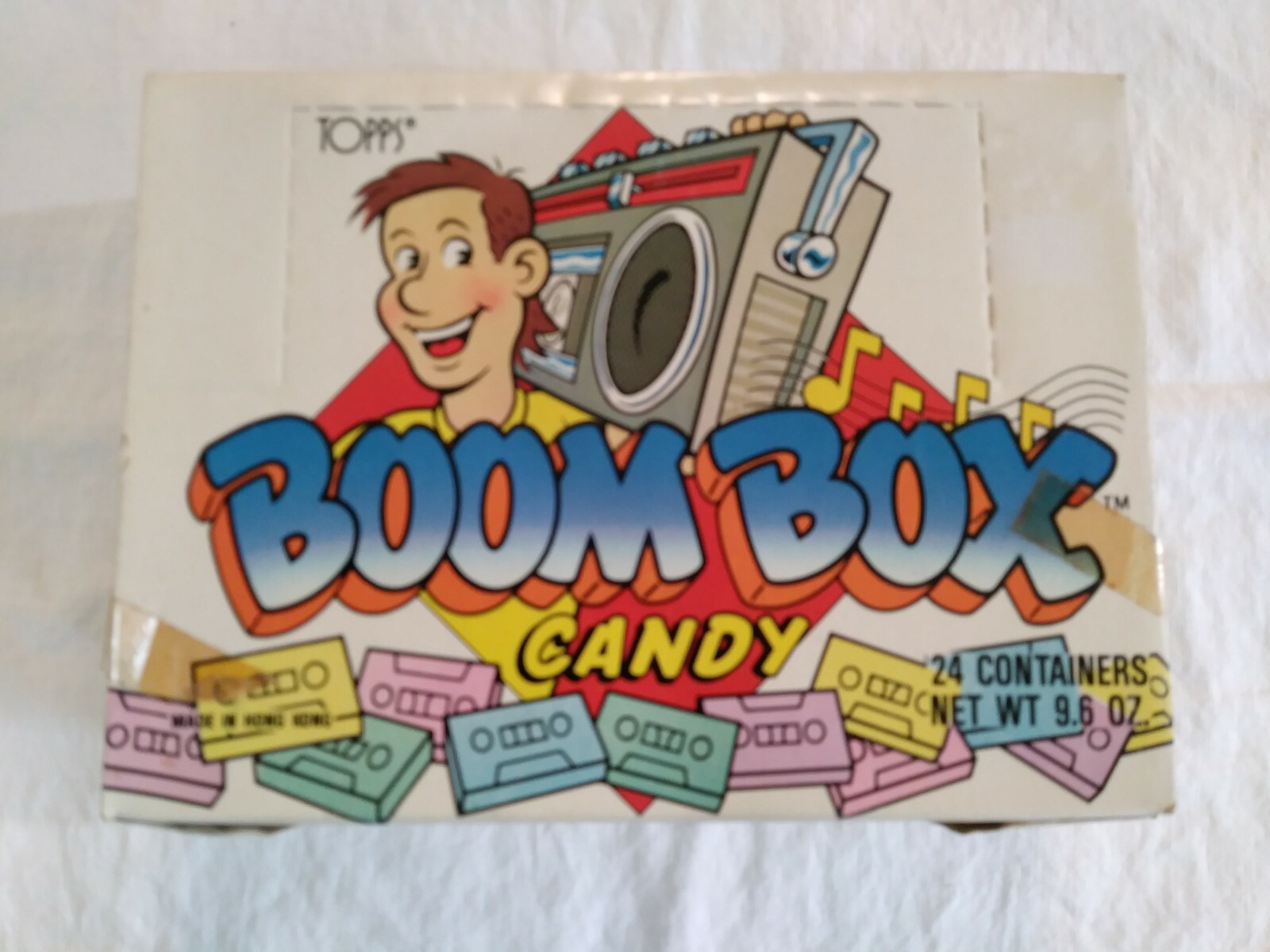 1986 Topps BOOM BOX Candy BOX OF 24 UNOPENED Ghettoblaster Radio Players