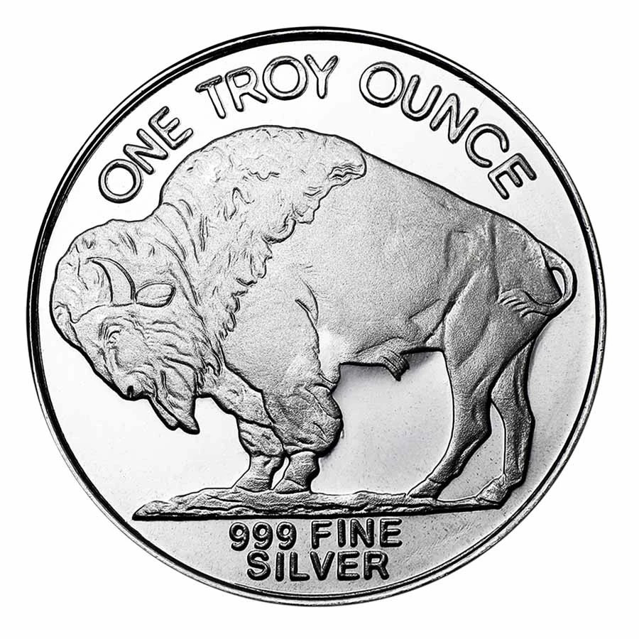 1 oz Silver Round – Buffalo .9999 Silver Bullion Round/