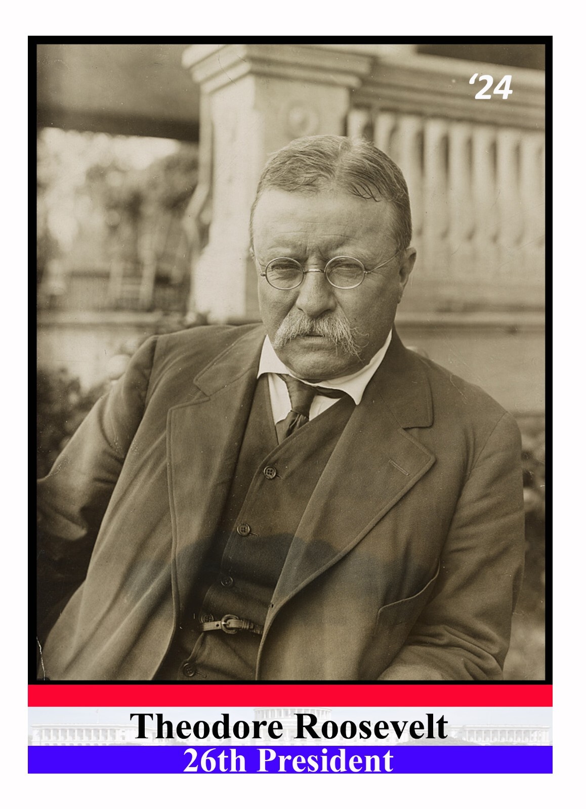 Theodore Teddy Roosevelt 2024 Political Trading Card