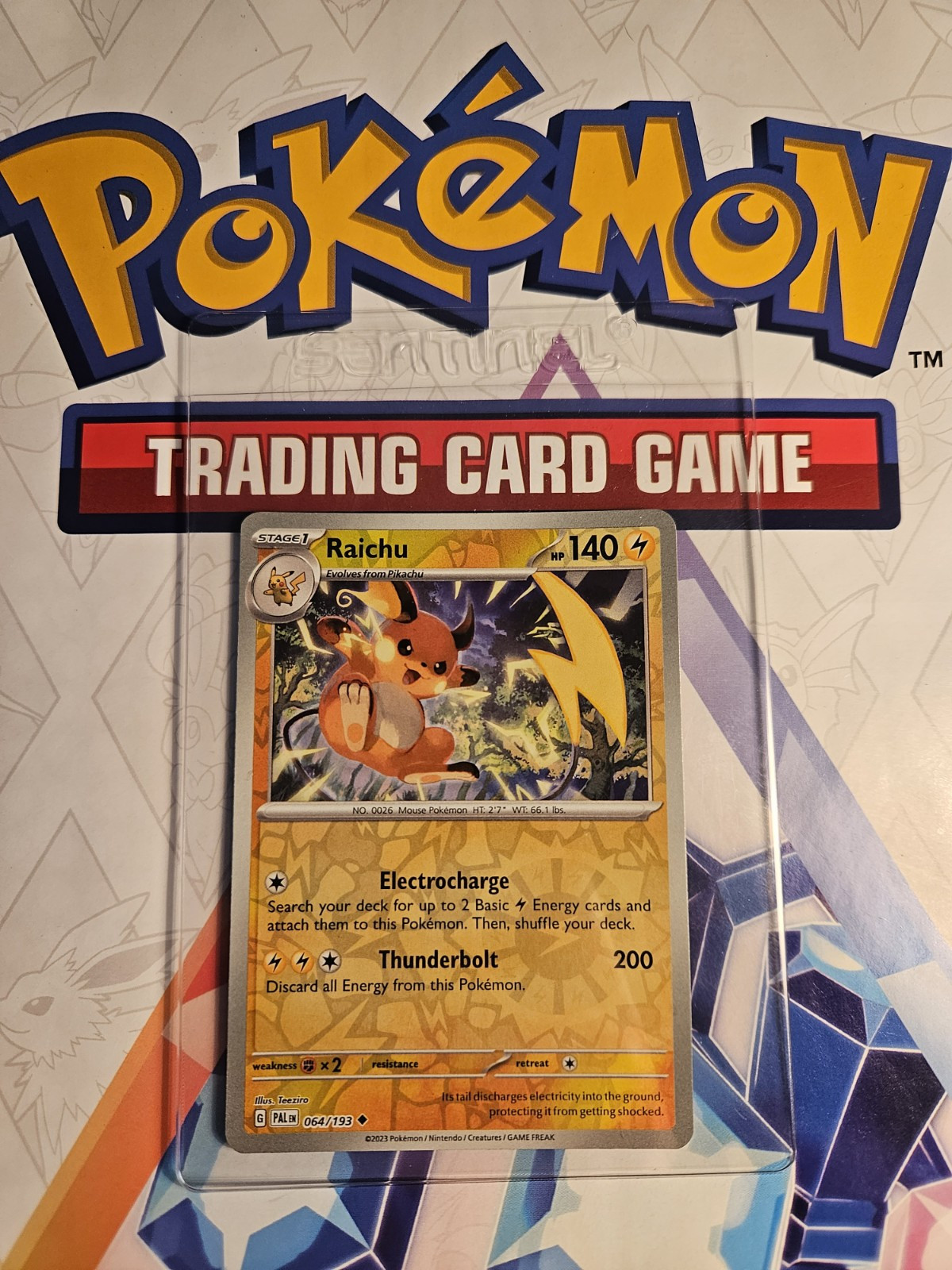 Raichu Reverse Holo 64/193 Paldea Evolved MINT Condition