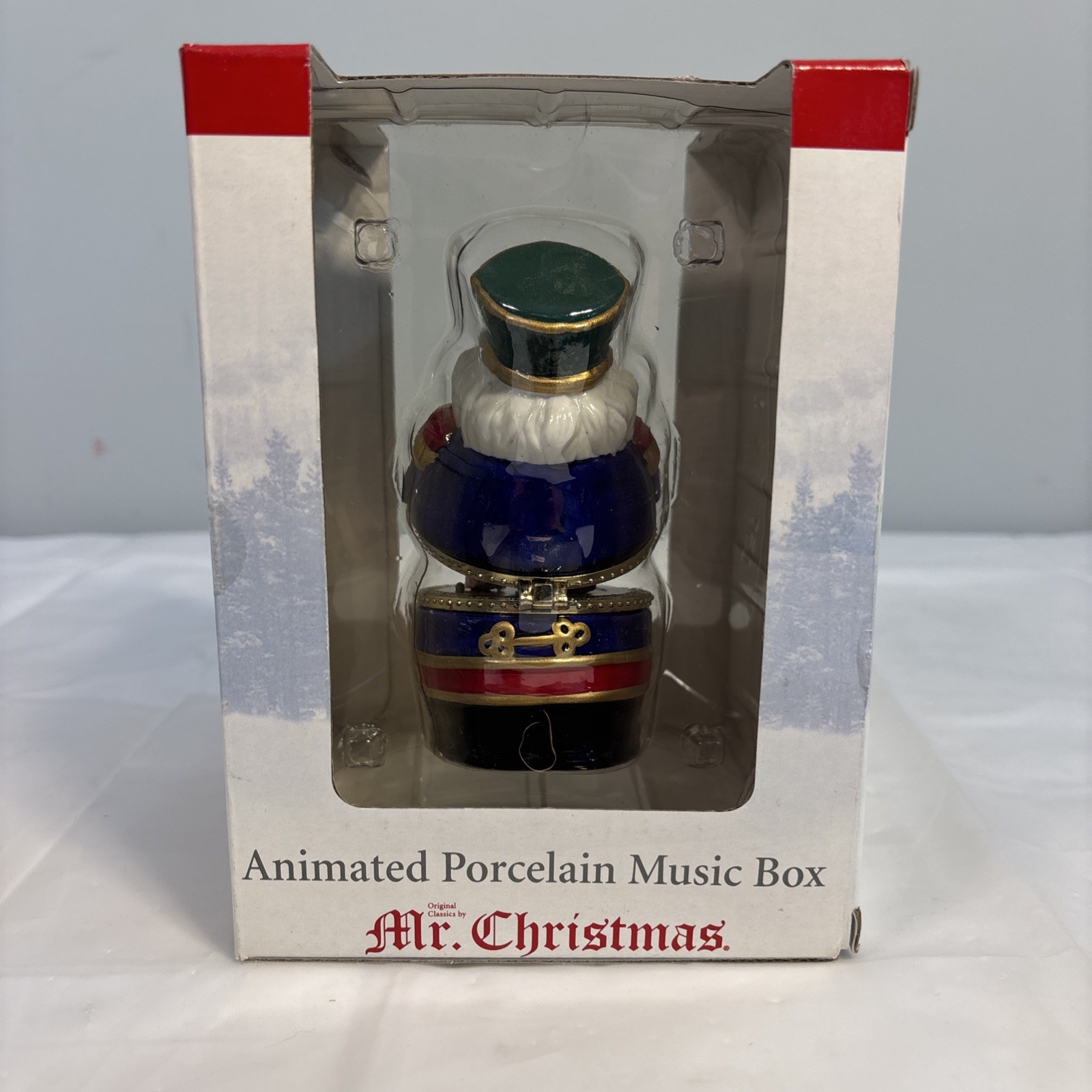 Mr Christmas Nutcracker Animated Porcelain Music Box Dance Sugar Plum Fairy NEW