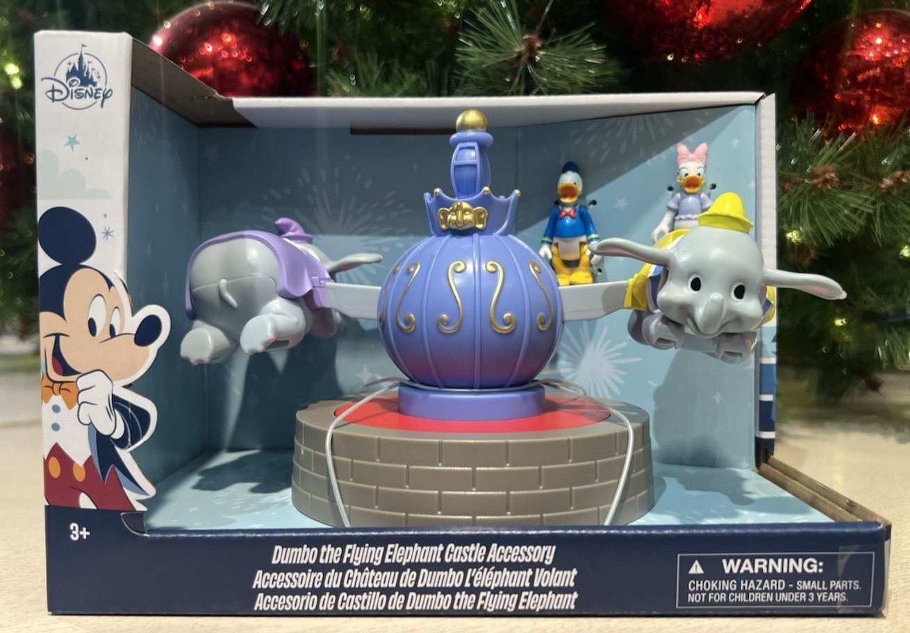 Disney Parks 2025 Dumbo The Flying Elephant Attraction Toy Castle Accessory NEW