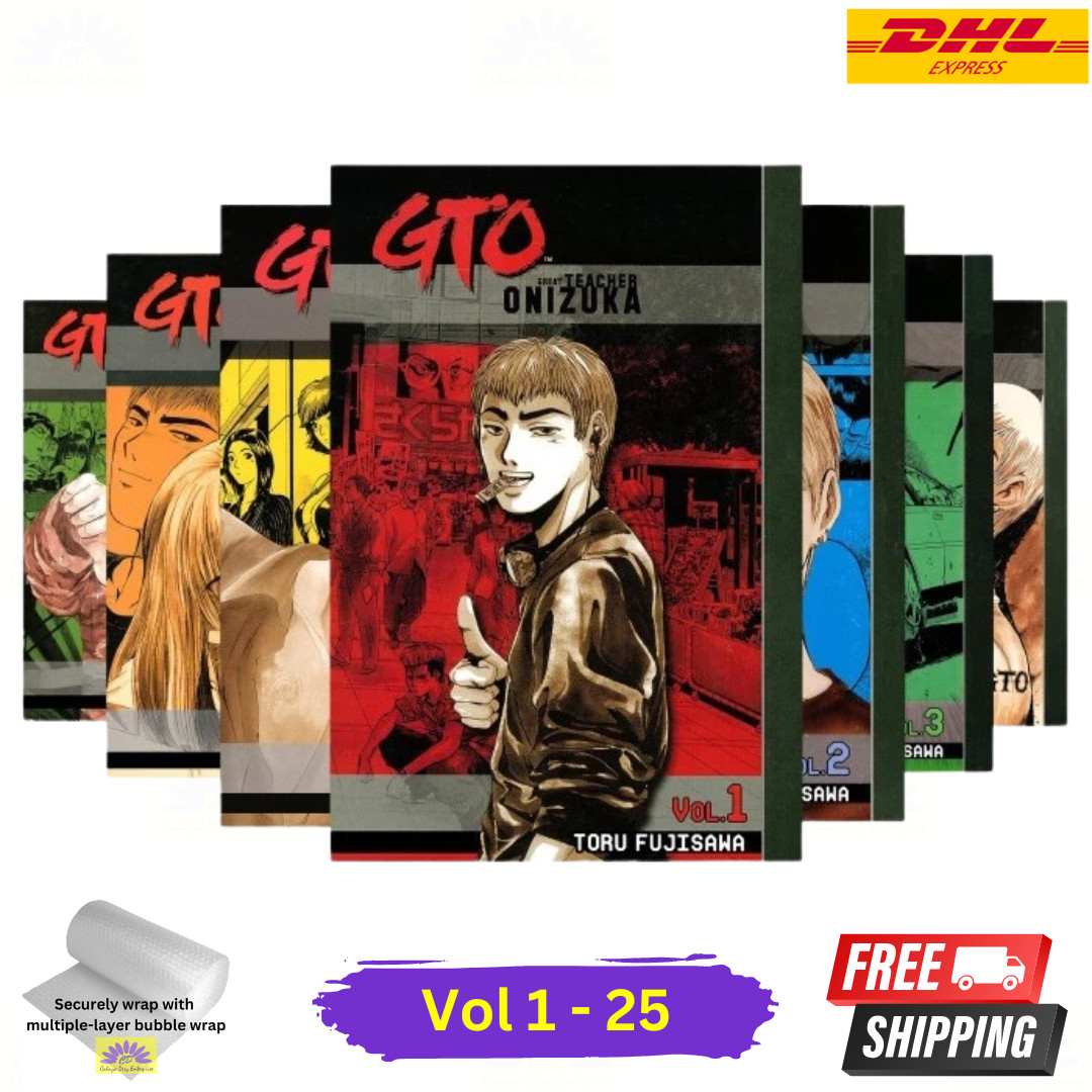 Great Teacher Onizuka (GTO) Manga Vol 1-25(END) Full Set English Version Comic