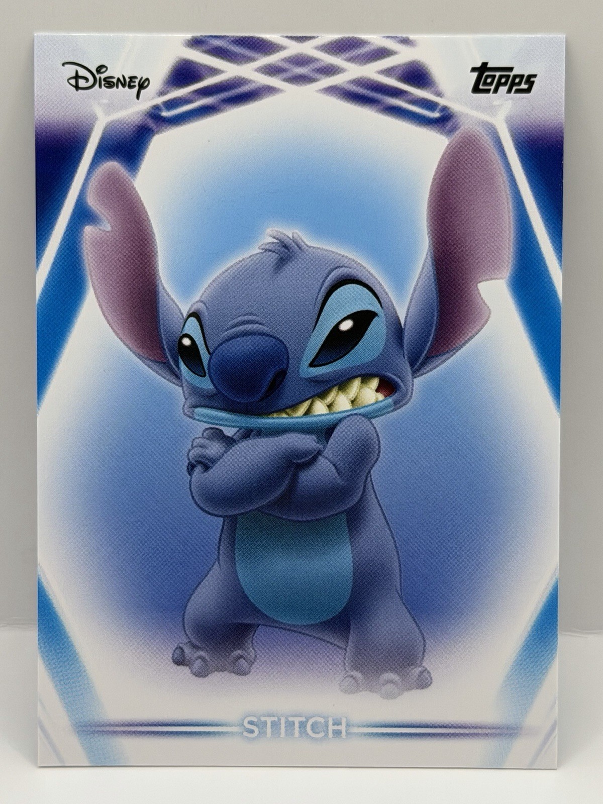 Stitch 2025 Topps Disney Neon Base Card No. 14 Lilo & Stitch