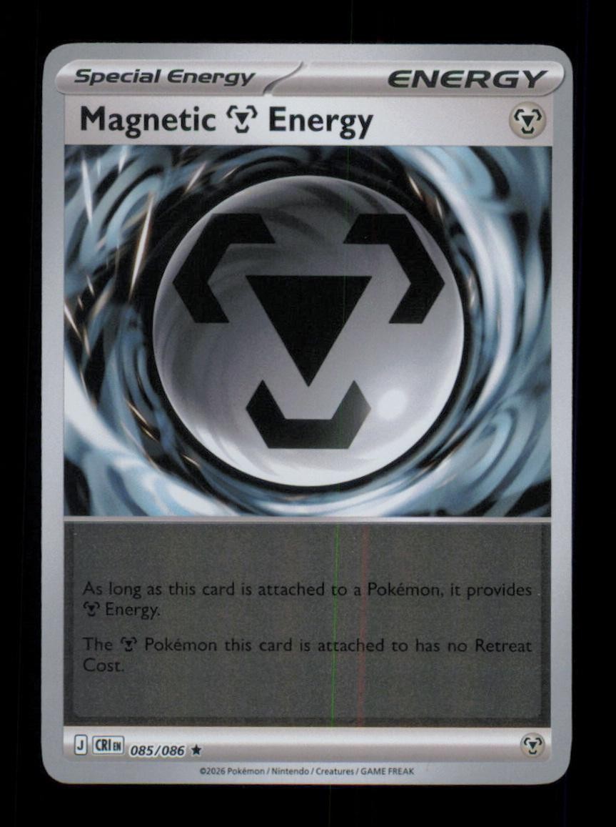 REVERSE HOLO MAGNETIC M ENERGY RARE 085/086 NM POKEMON