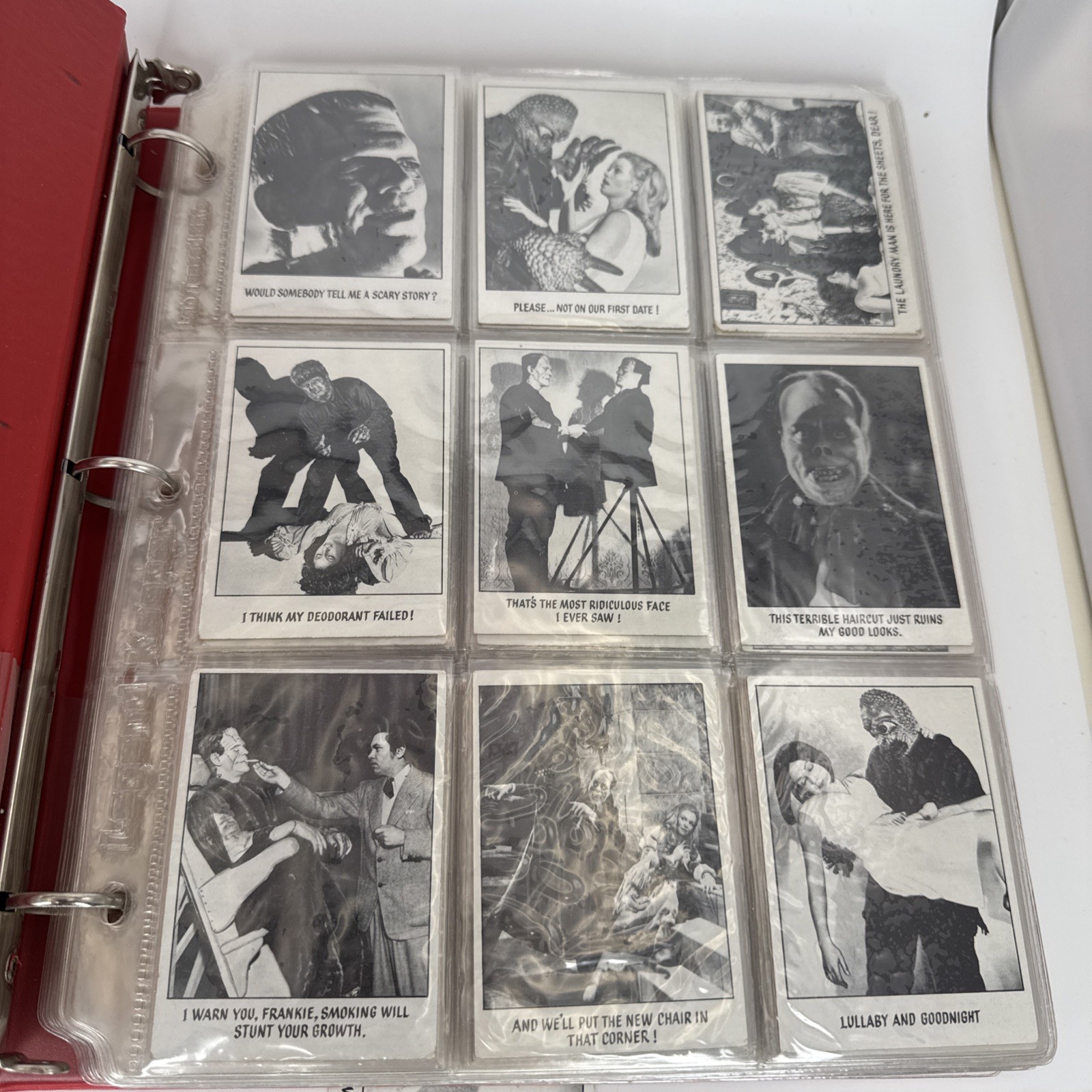 Vintage 1973 Topps Creature Features You’ll Die Laughing 128 Card Set Monster