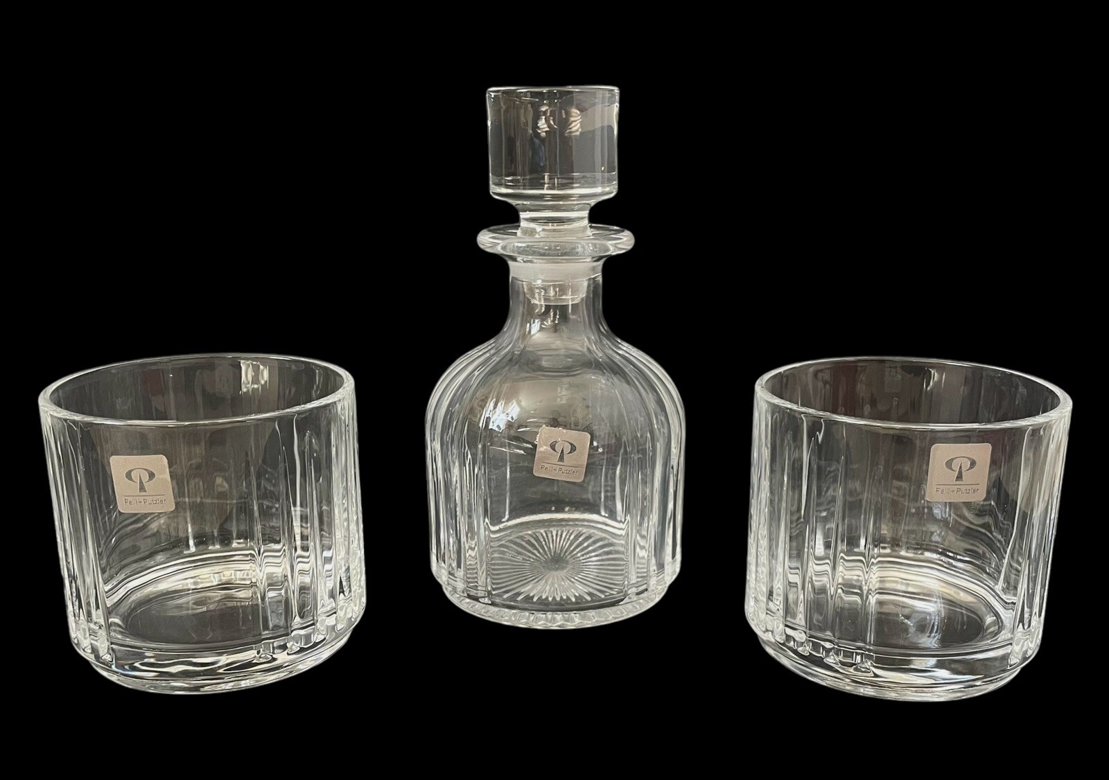 Peill & Putzler Crystal Glass Decanter And DOF Glasses. Set Of 3