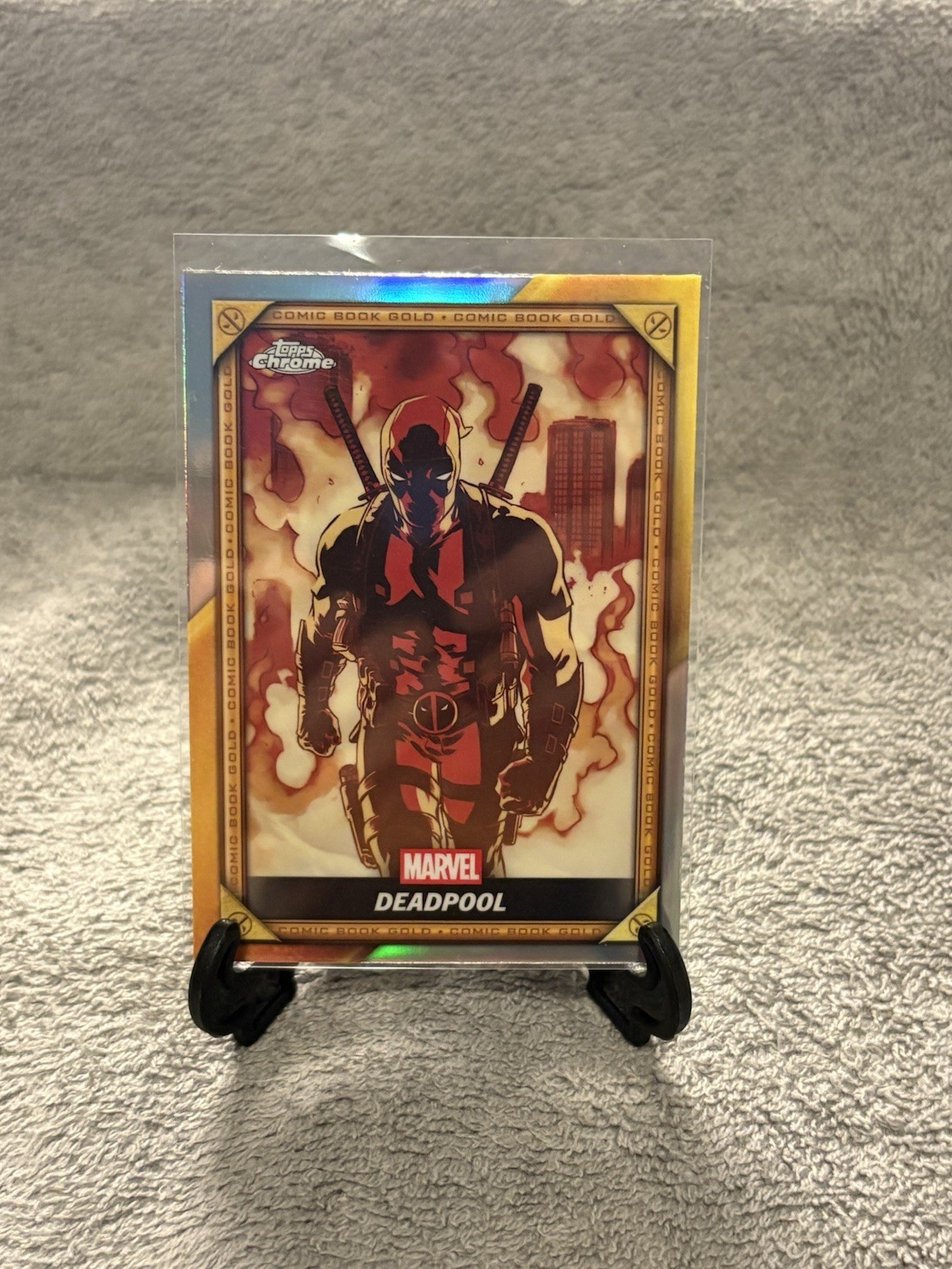 2025 Topps Chrome Marvel Deadpool Comic Book Gold CB-2