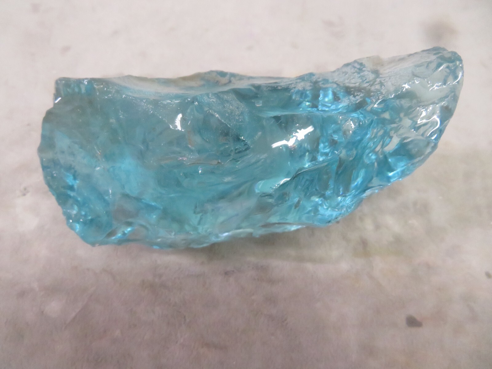 Aqua Blue Slag Glass Mexico Rough Man Made 1 pounds 8 ounces