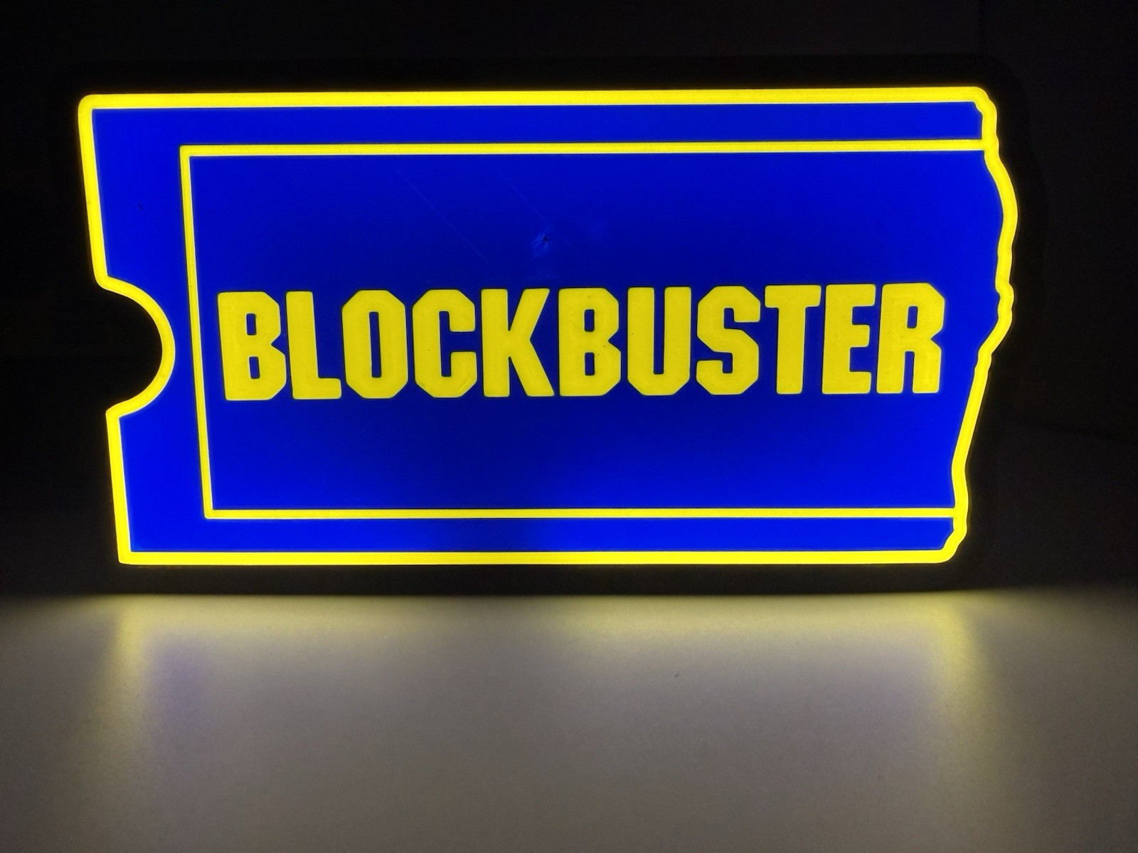 Light Up Blockbuster Video Decoration . Extra Large XL 9”
