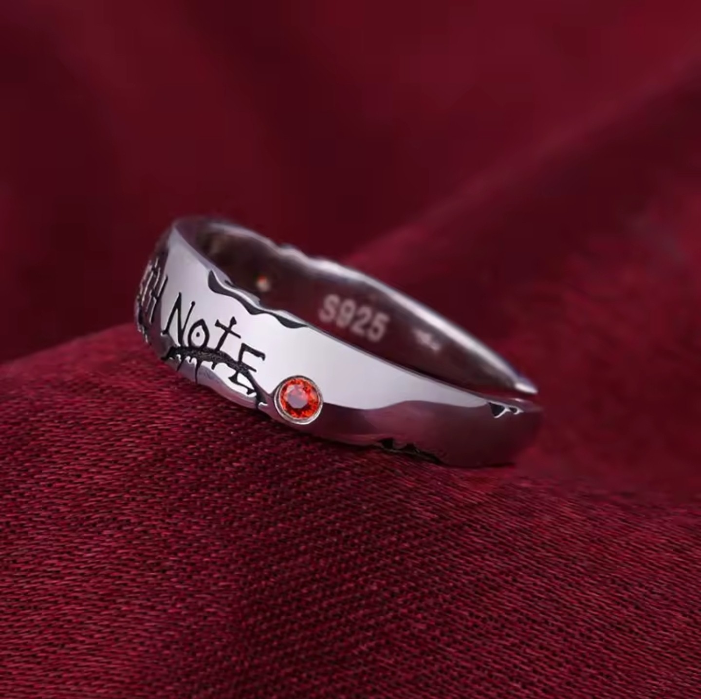 Death Note Inspired Ring Adjustable Size