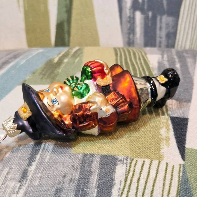 Vtg Christopher Radko John & Priscilla JOHN only Thanksgiving Pilgrim Ornament