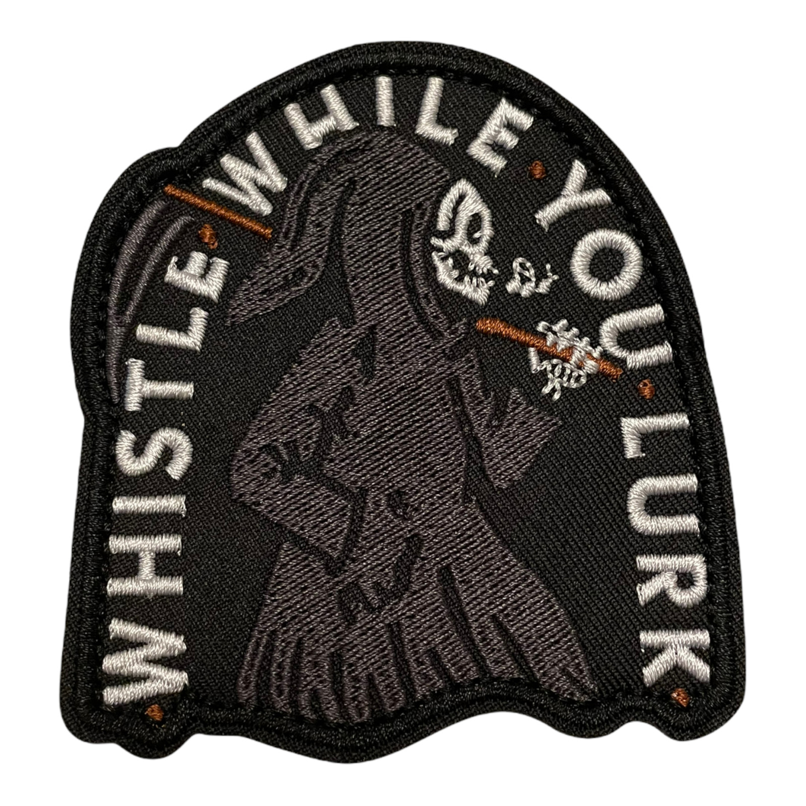 Whistle While You Lurk Grim Reaper Tactical Military Morale Patch