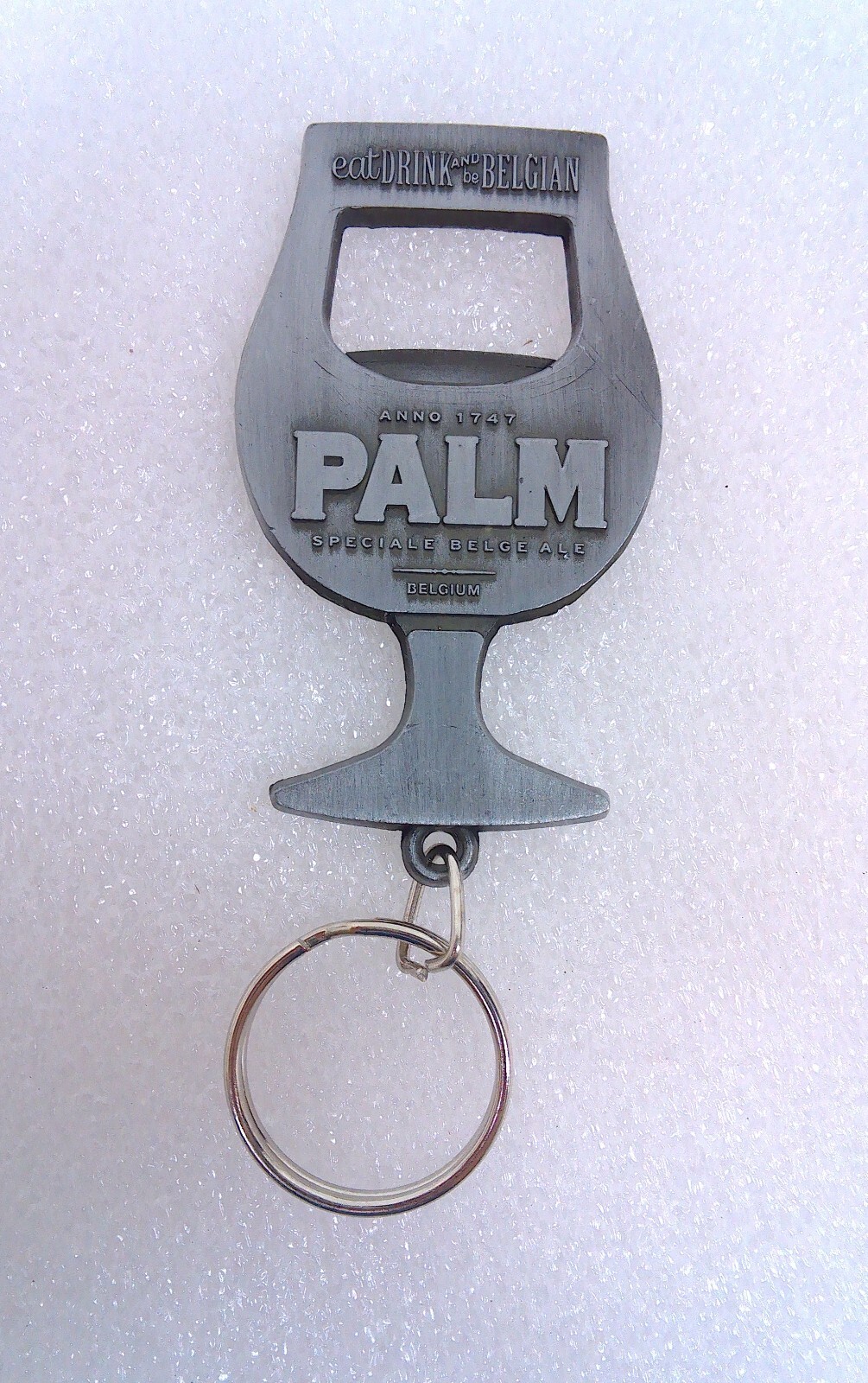 Palm Belge Ale Wine Glass Shaped KEYCHAIN Belgium Bottle Opener NEW