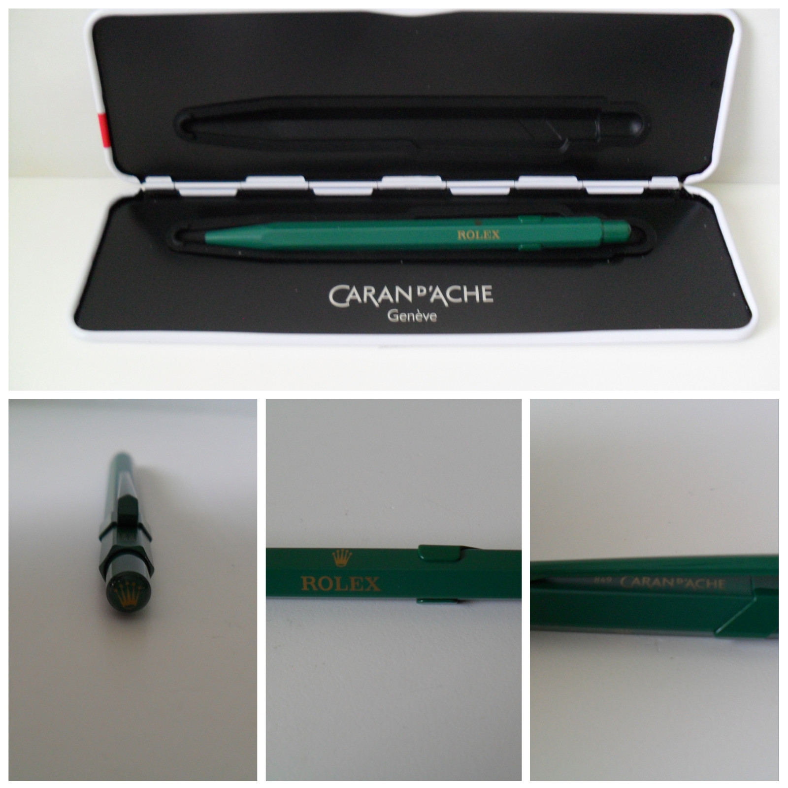 Rolex Pen – CARAN D’ACHE 849 – With Custom Fit Caran Magnetic Case – Brand New