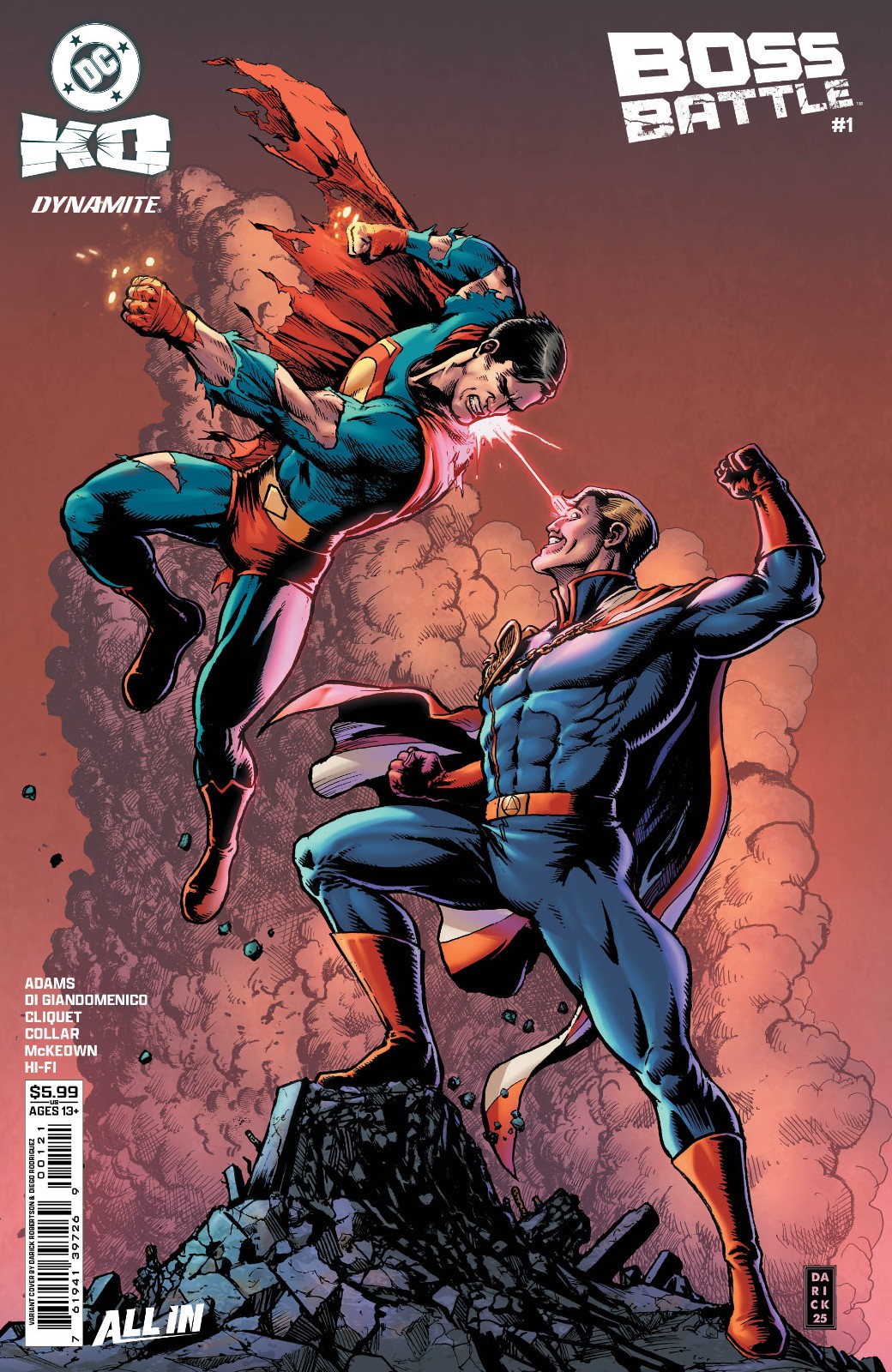DC KO BOSS BATTLE #1 (DARICK ROBERTSON SUPERMAN vs. HOMELANDER VARIANT) DC