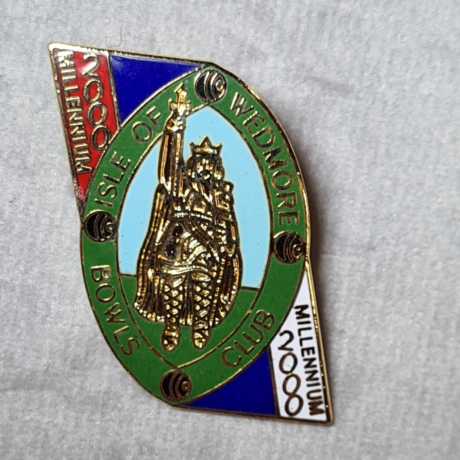 Isle of Wedmore Bowling Club Badge, 2000 Milennium