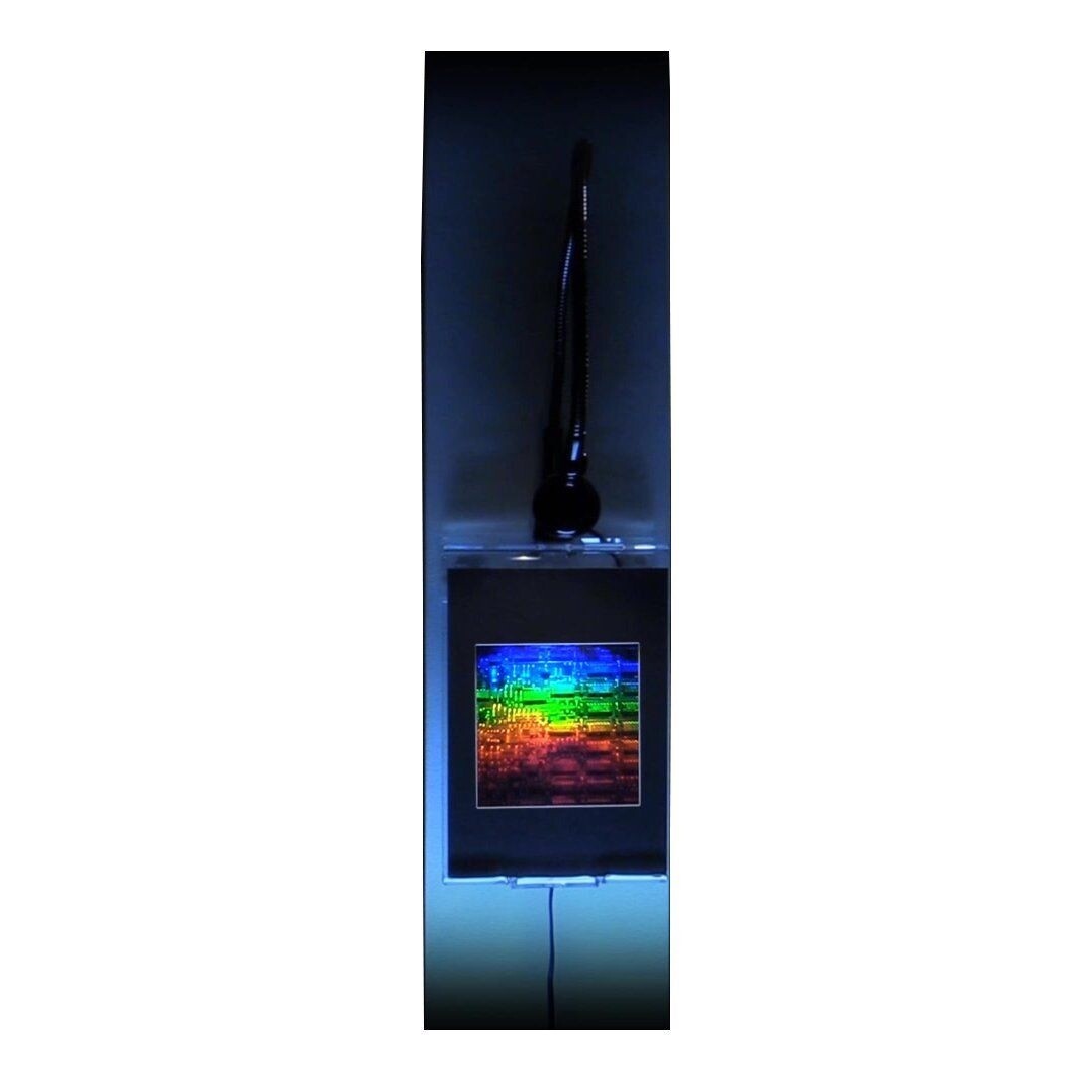 3D Circuit Board Hologram Picture LIGHTED WALL MOUNT, Embossed Type Film
