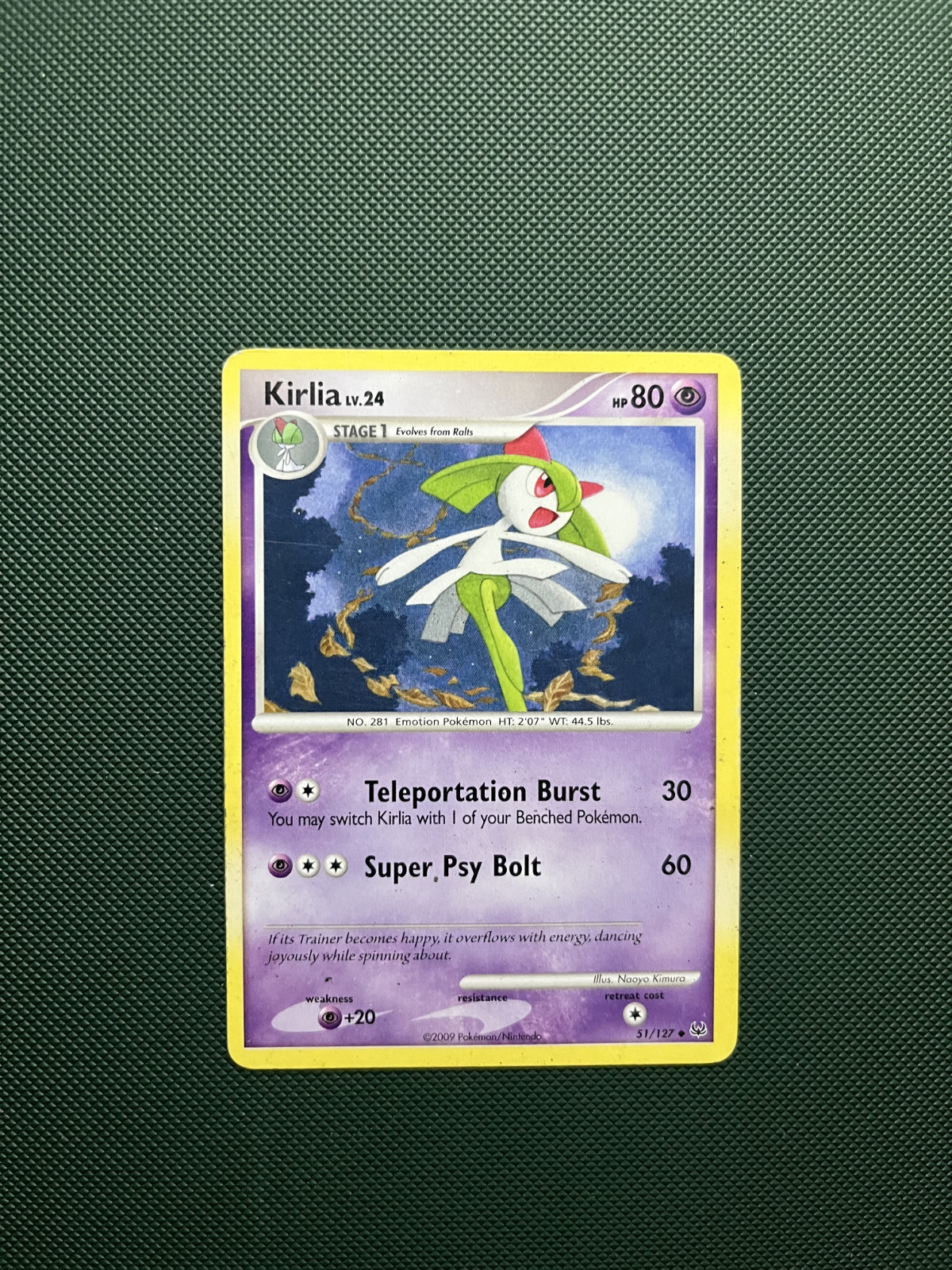 Pokemon TCG Kirlia 51/127 Platinum Regular Uncommon MP Condition