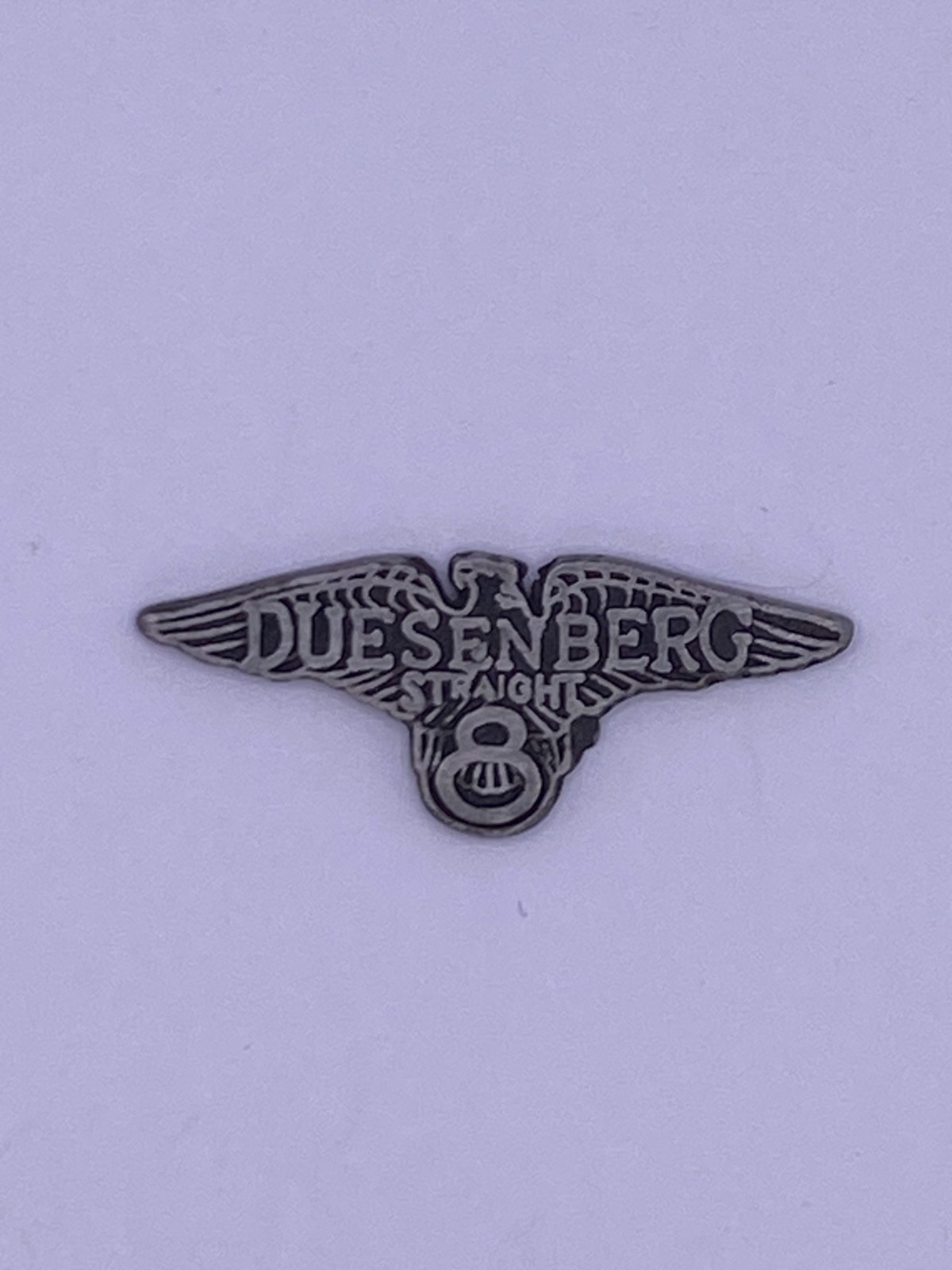 Vintage Duesenberg Straight 8 Winged Eagle Emblem Badge Radiator Auto Dash RARE