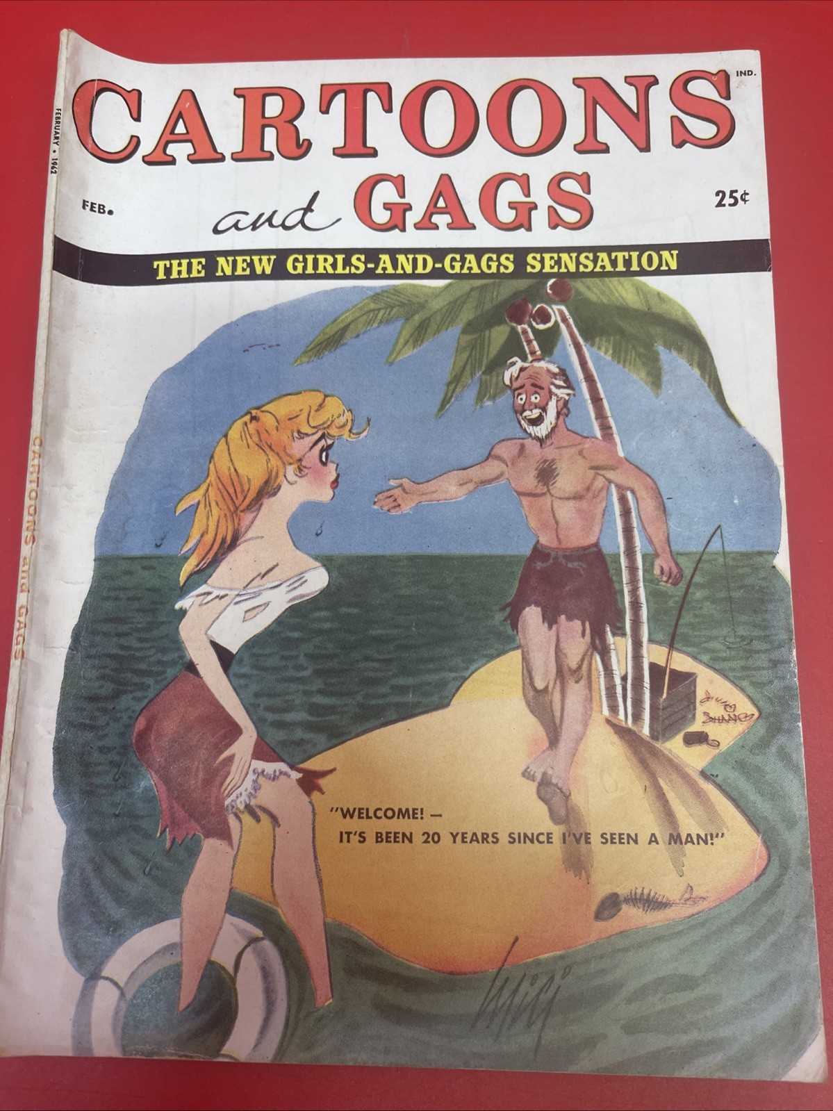 Vintage Cartoons and Gags Magazine Lot of 5 1962 Humor Pin-Up Cartoon Digest :33