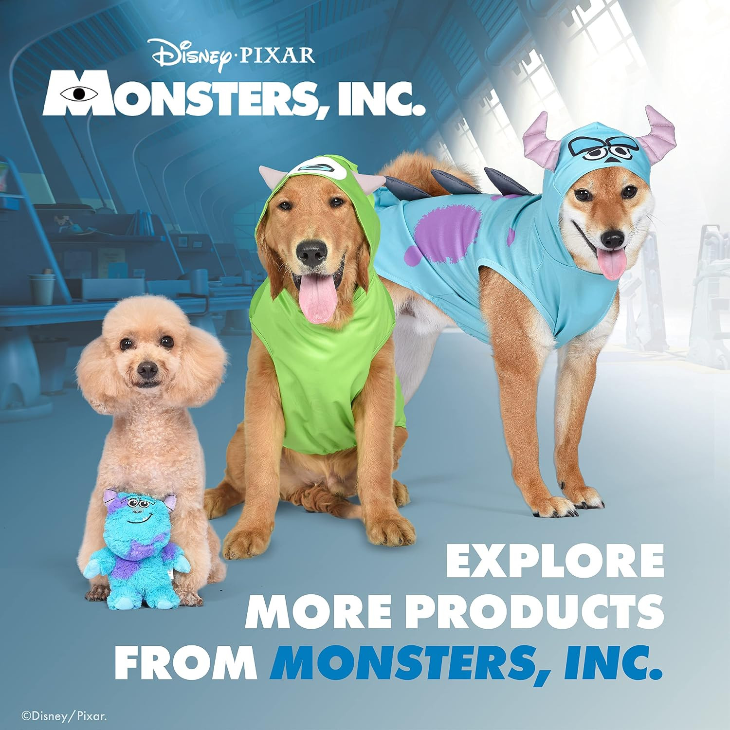for Pets Mike 9” Plush Toy for Dogs | Mike Wazowski Plush Dog Toy |