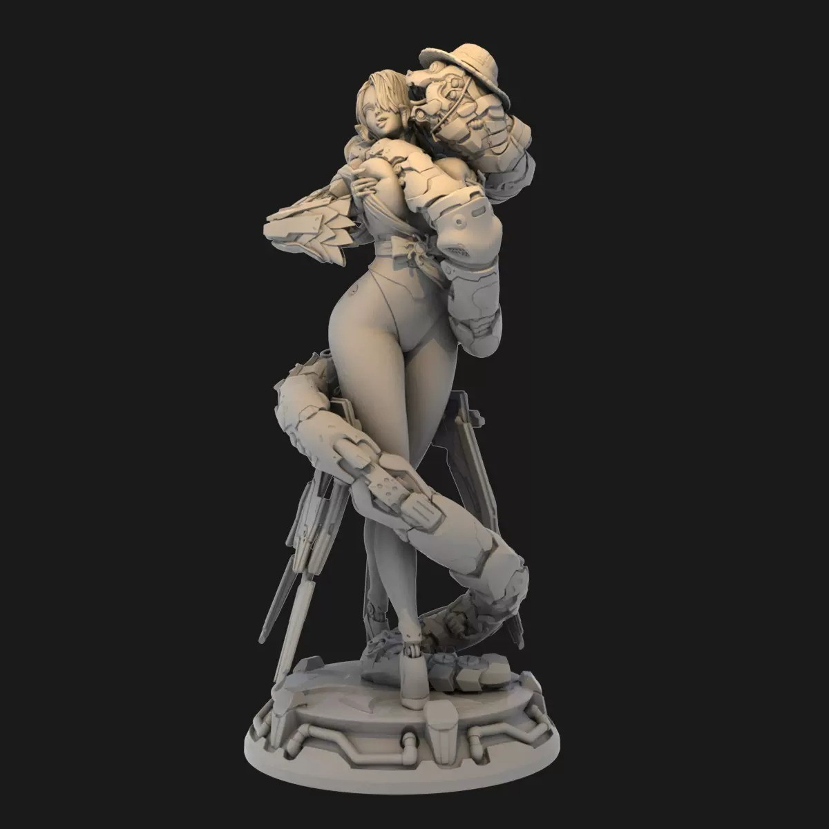 Boa Hancock (Cyberpunk Version, 3 Portraits) | One Piece | UNPAINTED | 1/8 Scale