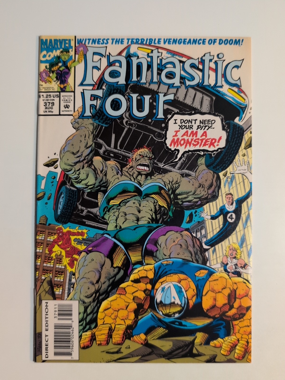 Fantastic Four #379 Tom DeFalco Paul Ryan Marvel 1993 Comic Book