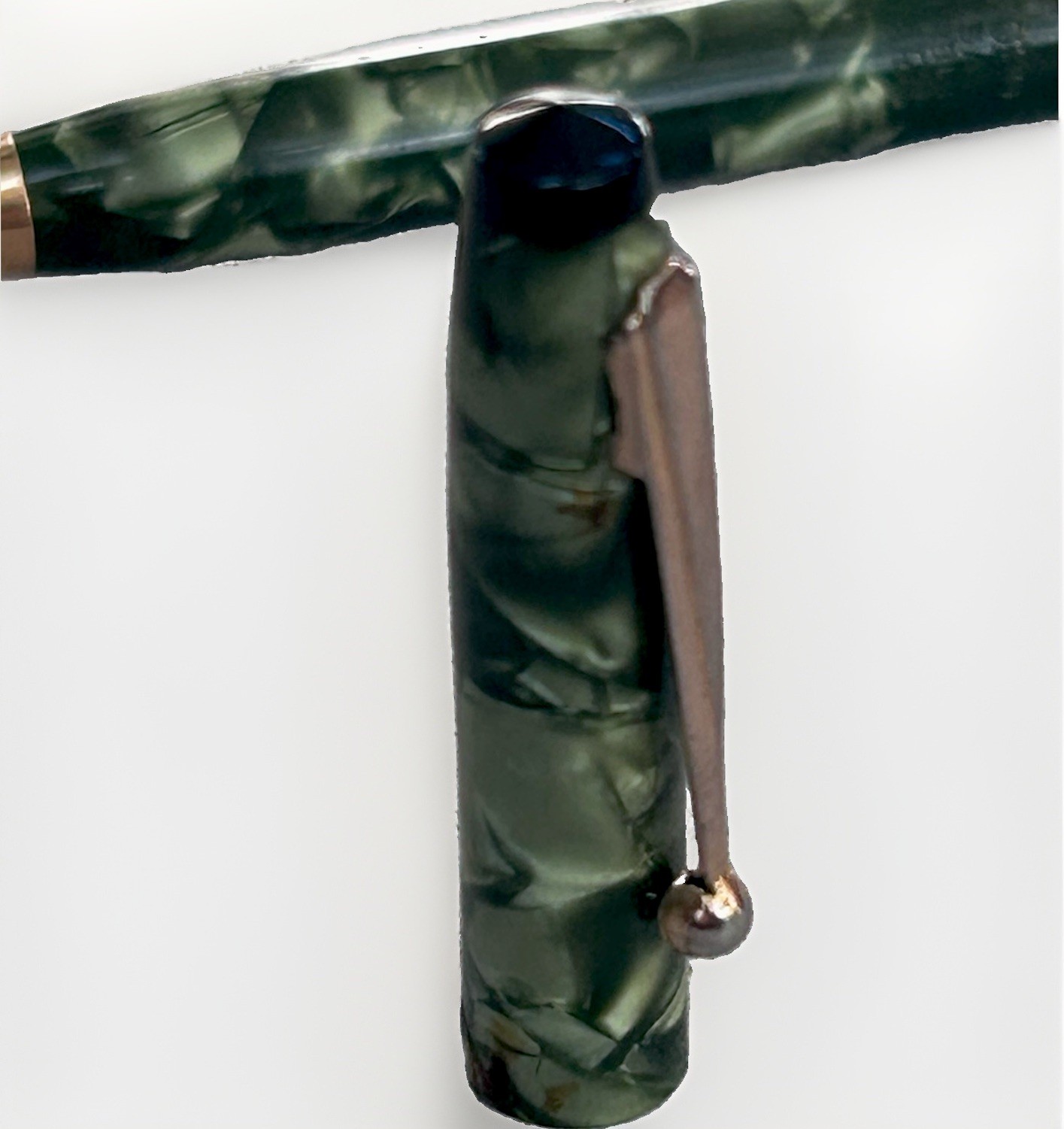 Vintage WAHL OXFORD Pearl Green Celluloid MECHANICAL Lead PENCIL By Eversharp