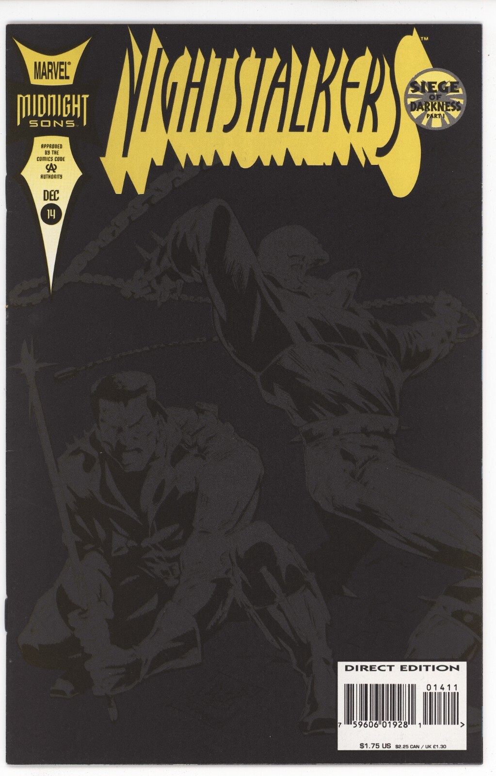 Nightstalkers #14 NM- 9.2 1993 Andrew Wildman Cover Siege of Darkness