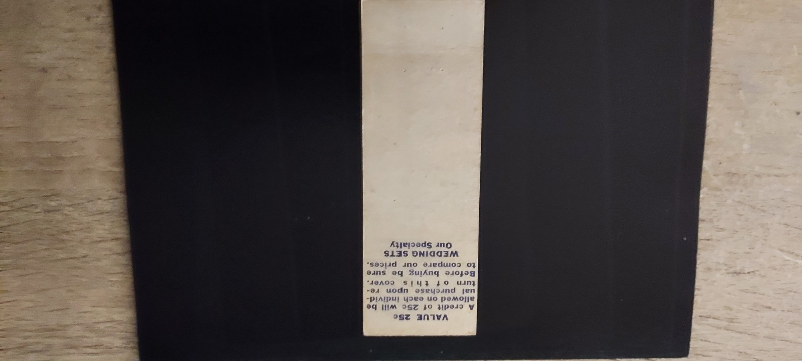 FLORIDA JEWELERS INC. 210 W. FORSYTH STREET JACKSONVILLE FLORIDA MATCHBOOK COVER