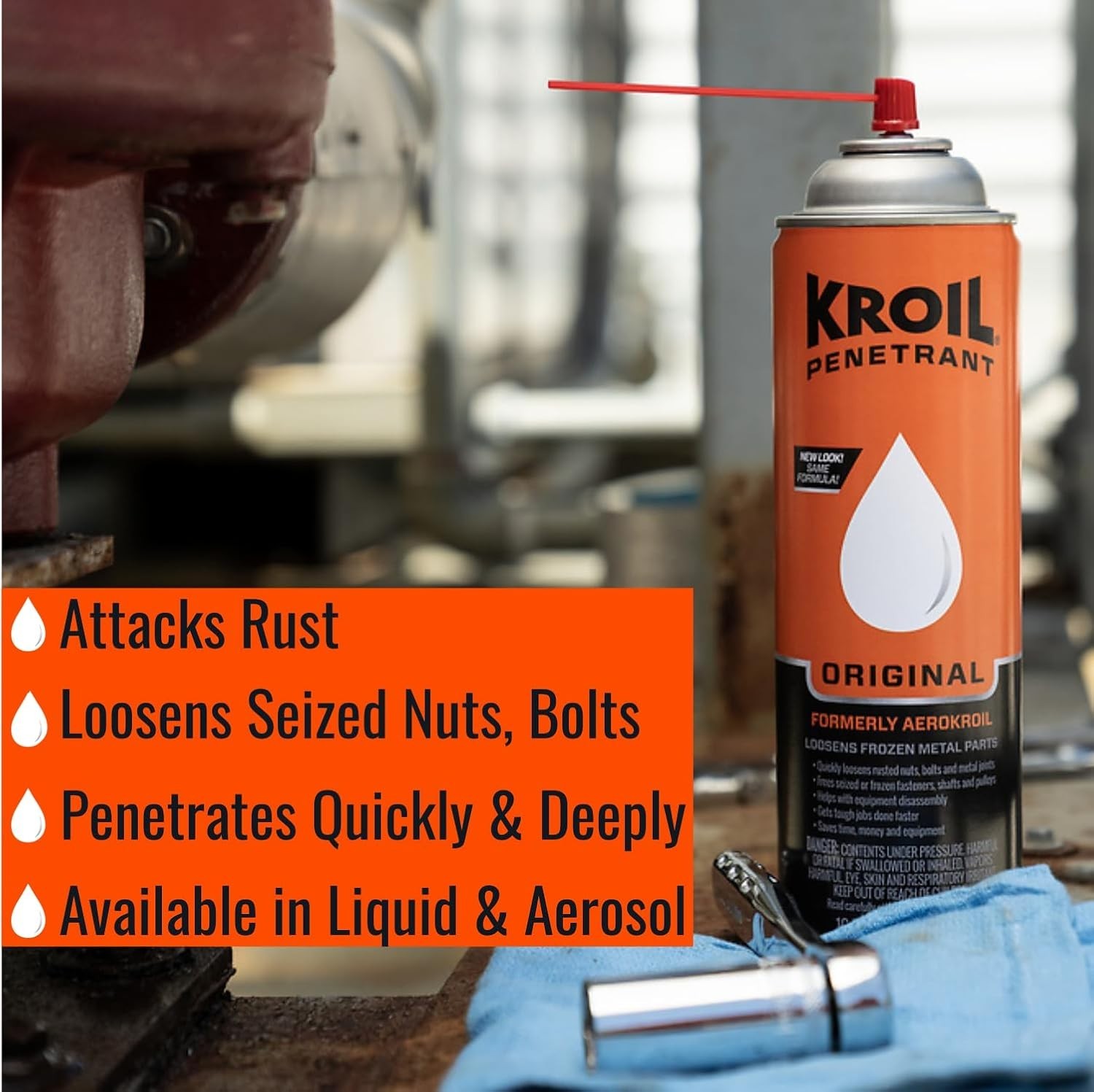 Penetrant – Rust Penetrating Lubricant – Corrosion Inhibitor Oil for Chains, …