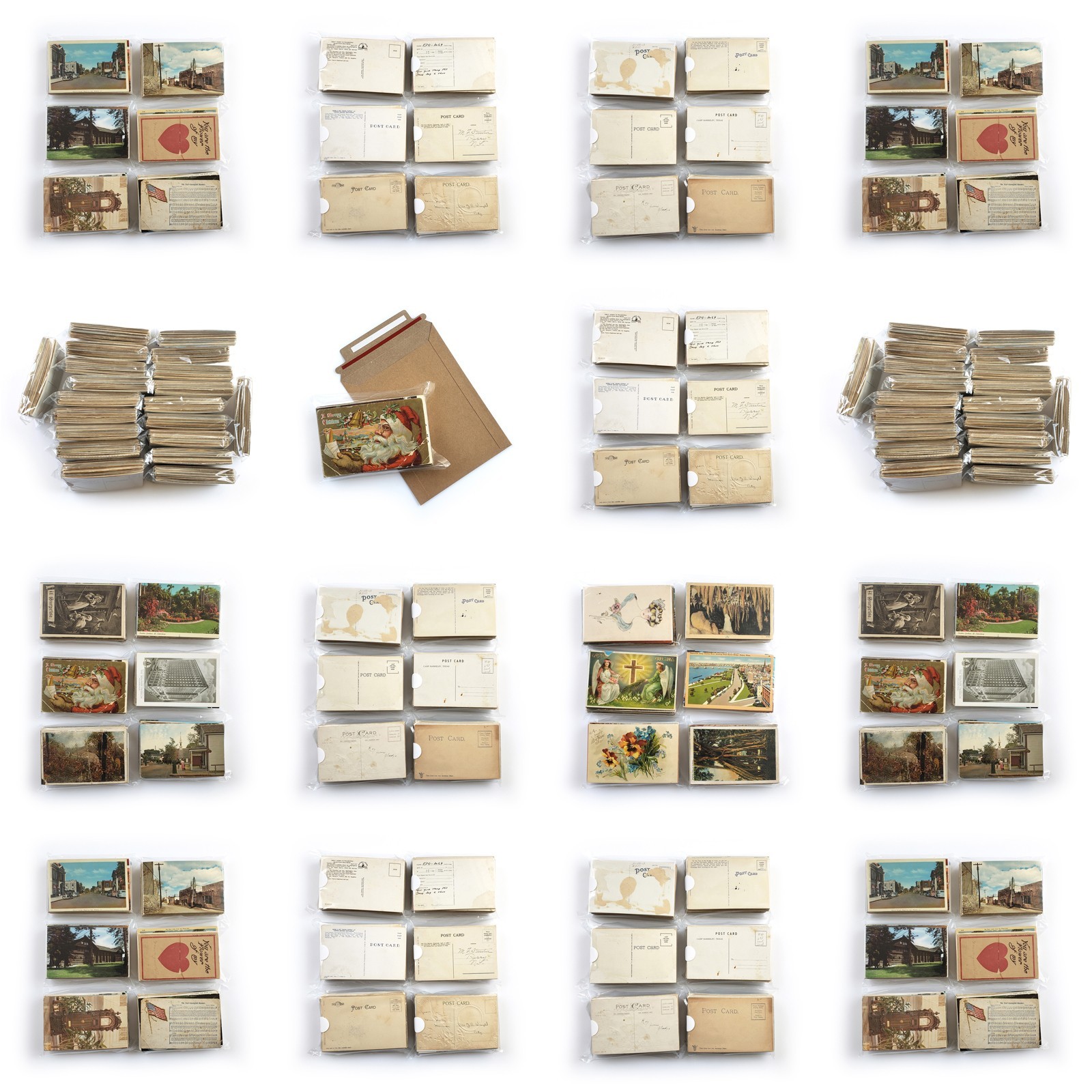 75 Damaged Postcards Lot – Junk Journal Decoupage Unposted Vintage Craft Project