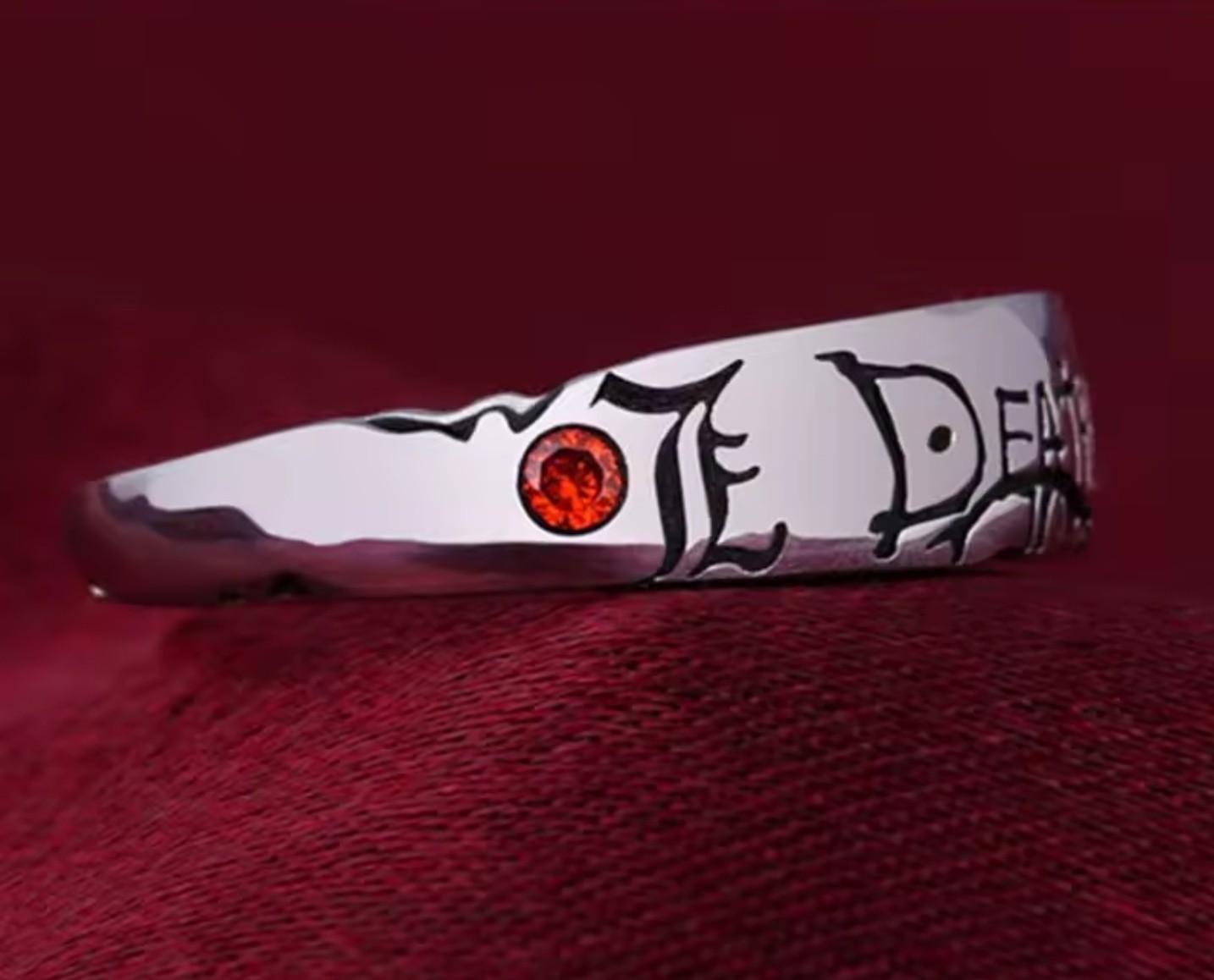 Death Note Inspired Ring Adjustable Size