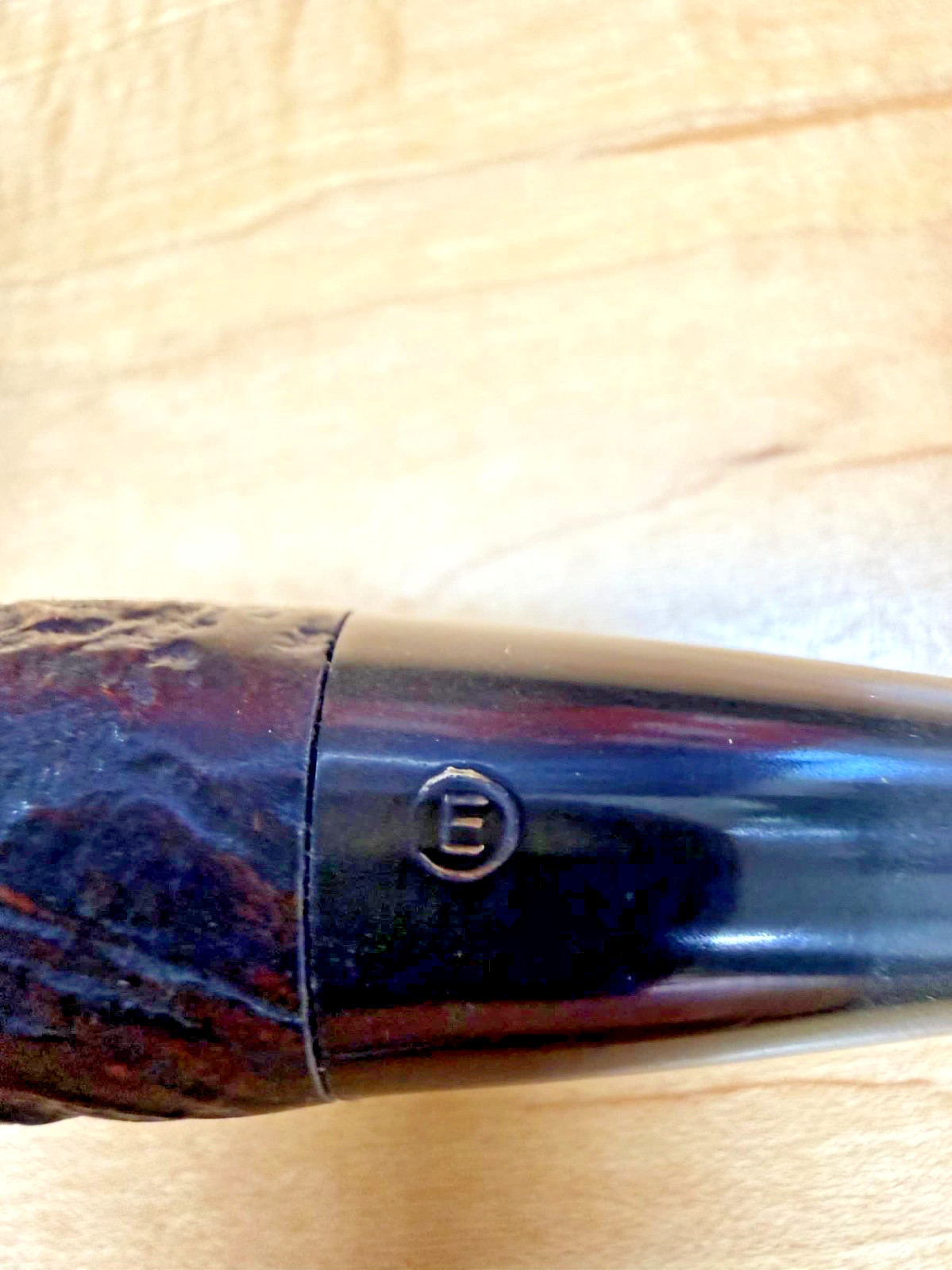 EHRLICH IMPORTED-BRIAR smoking Pipe Beautiful Grain “P” “E”