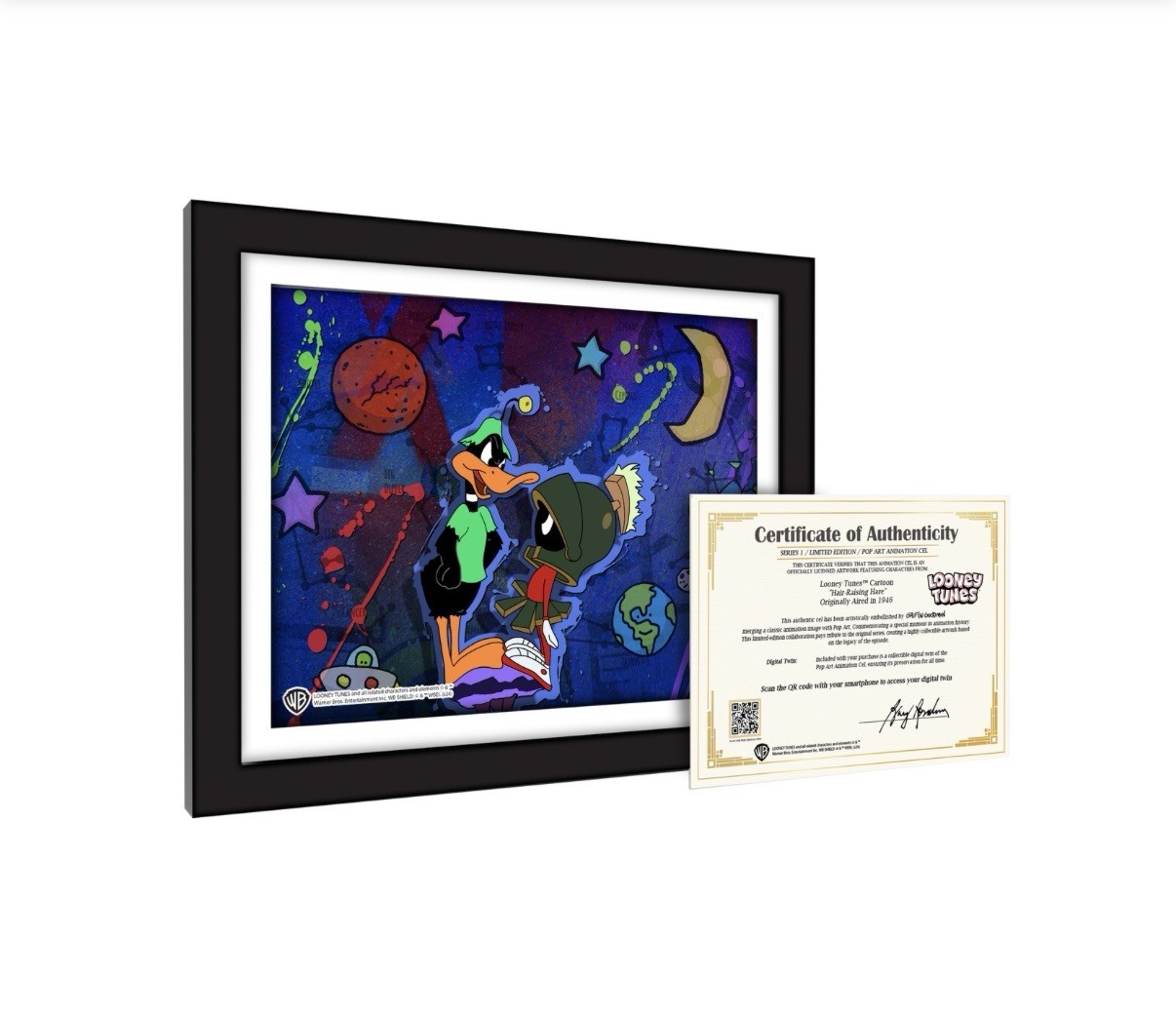 Looney Tunes – Looney Tunes Duck Dodgers in the 24 1/2th Century #1102 Art Cel