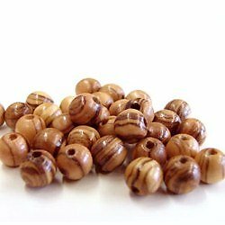 Holy Land Market Rosary Beads 60 Round Beads 6mm – Bethlehem Olive Wood
