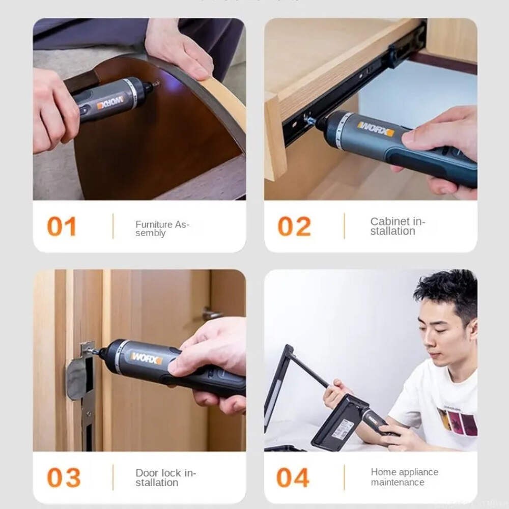 Worx 4V Mini Electrical Screwdriver Set WX242 WX241 WX240 Smart Cordless Electri