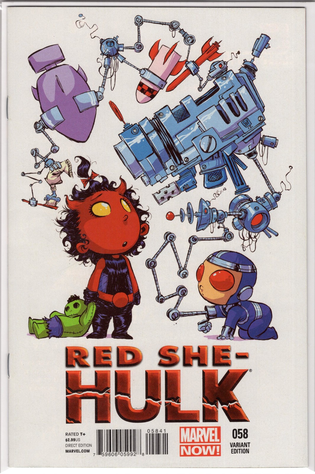 RED SHE-HULK #58 (RARE AND VHTF) SKOTTIE YOUNG VARIANT COVER