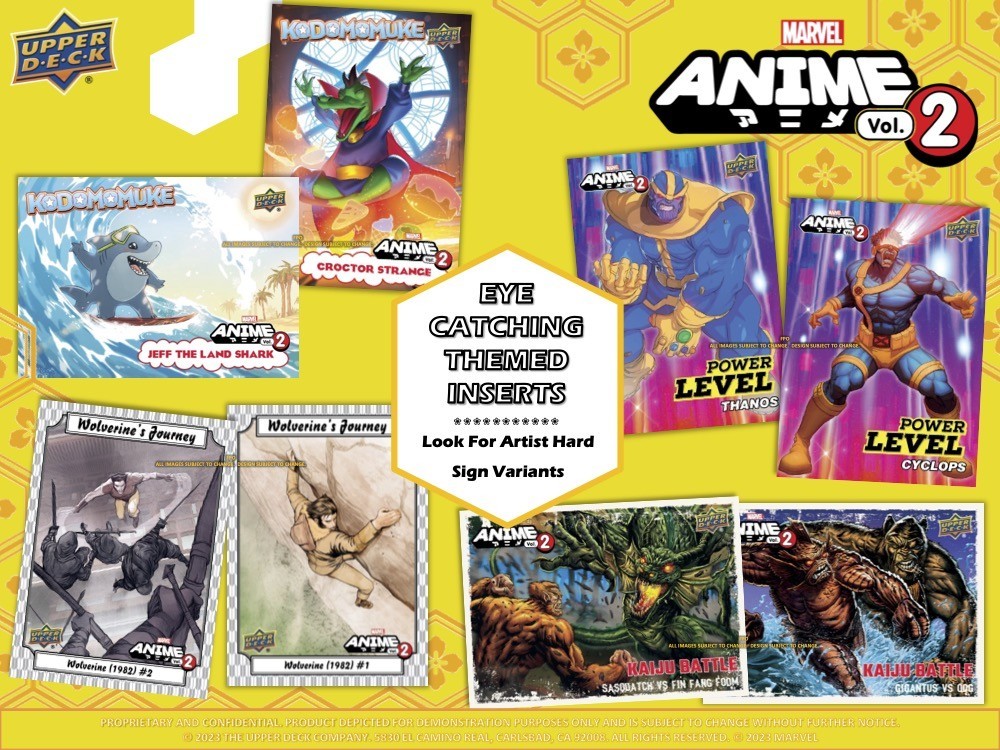2023 Upper Deck Marvel Anime Volume 2 Hobby 8-Box Case